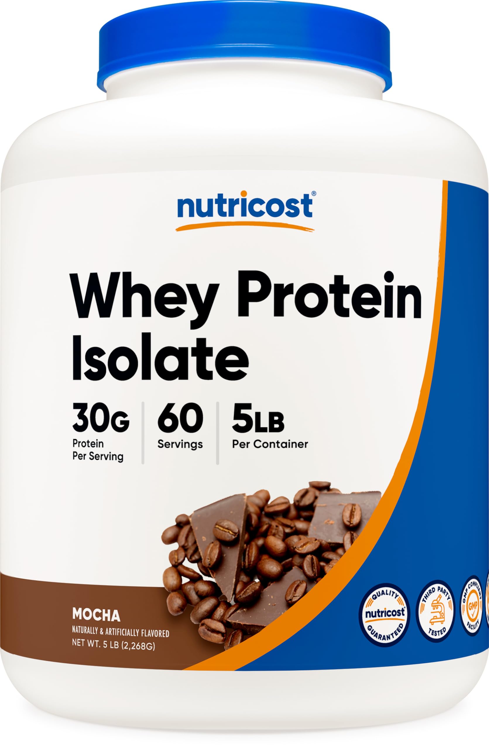 Nutricost Whey Protein Isolate (Mocha) 5LBS - Gluten Free & Non-GMO Nutricost buy supplements canada