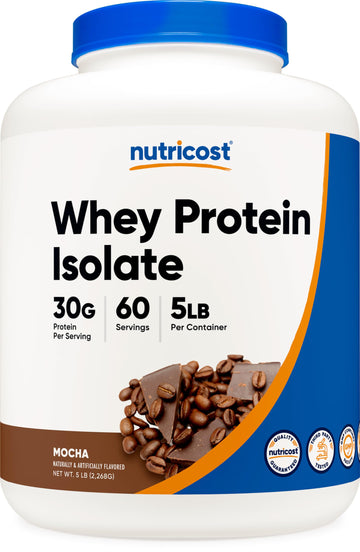 Nutricost Whey Protein Isolate (Mocha) 5LBS - Gluten Free & Non-GMO Nutricost buy supplements canada