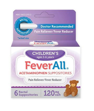 Feverall Infant Acetaminophen Suppositories 6 Rectal Suppositories 120 mg Each Pain Reliever/Fever Reducer. Paraben Free, No Artificial Colors or Other preservatives. Ages 3-6 Years Feverall buy supplements canada