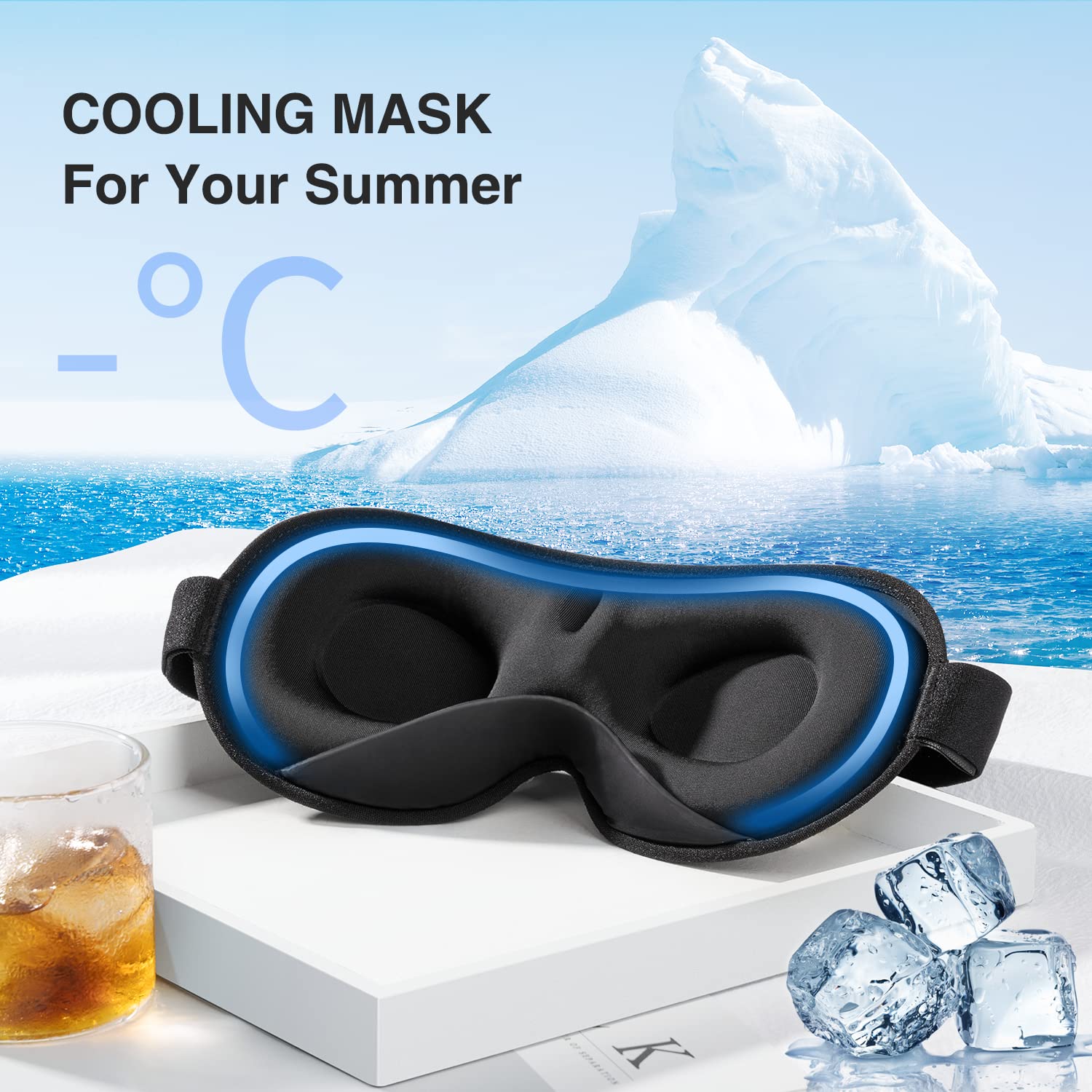 YFONG Weighted Sleep Mask, Women Men 3D Eye Mask Blocking Lights YFONG buy supplements canada