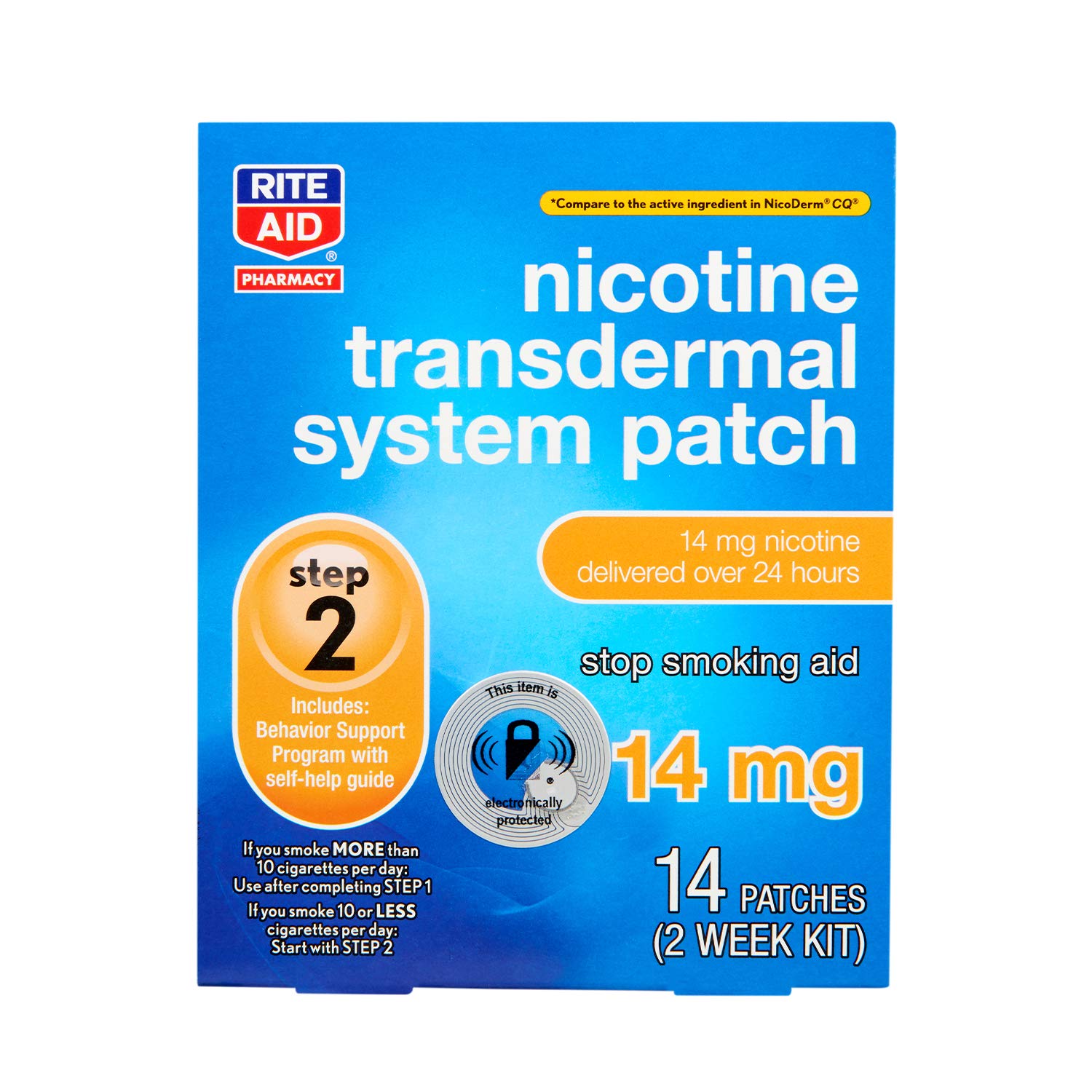 Rite Aid Nicotine Transdermal System Patch, Step 2, 14mg - 14 ct, Nicotine Rite Aid buy supplements canada