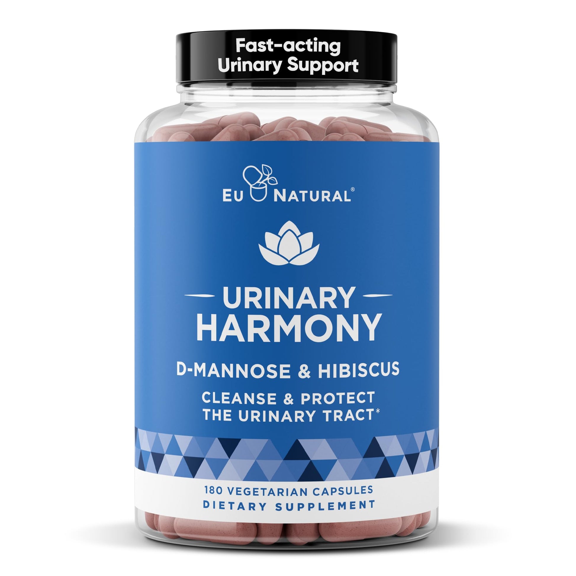 Eu Natural Urinary Harmony D-Mannose Supplement - Urinary Tract Health for Women - Fast-Acting Urinary Cleanse & Flush with Clinical-Strength D-Mannose & Hibiscus - 180 Capsules Eu Natural buy supplements canada