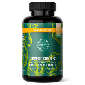 Primal Harvest 1 Pack, Primal Turmeric Complex w/Black Pepper Extract, Joint and Mobility Support Turmeric Supplement for Women & Men, 60 Capsules Primal Harvest buy supplements canada
