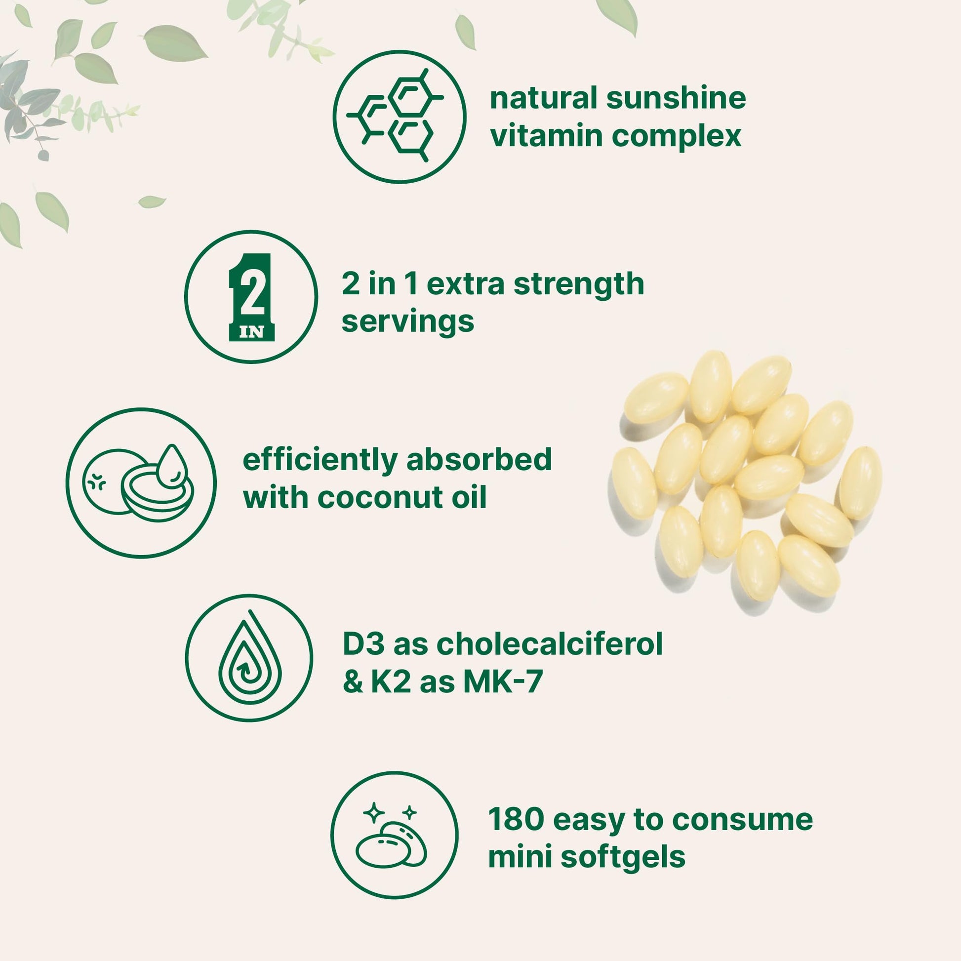 Micro Ingredients Vitamin D3 10,000 IU + K2 MK-7 200 mcg, 180 Softgels with Virgin Coconut Oil | 2-in-1 Vitamins D & K Complex Micro Ingredients buy supplements canada
