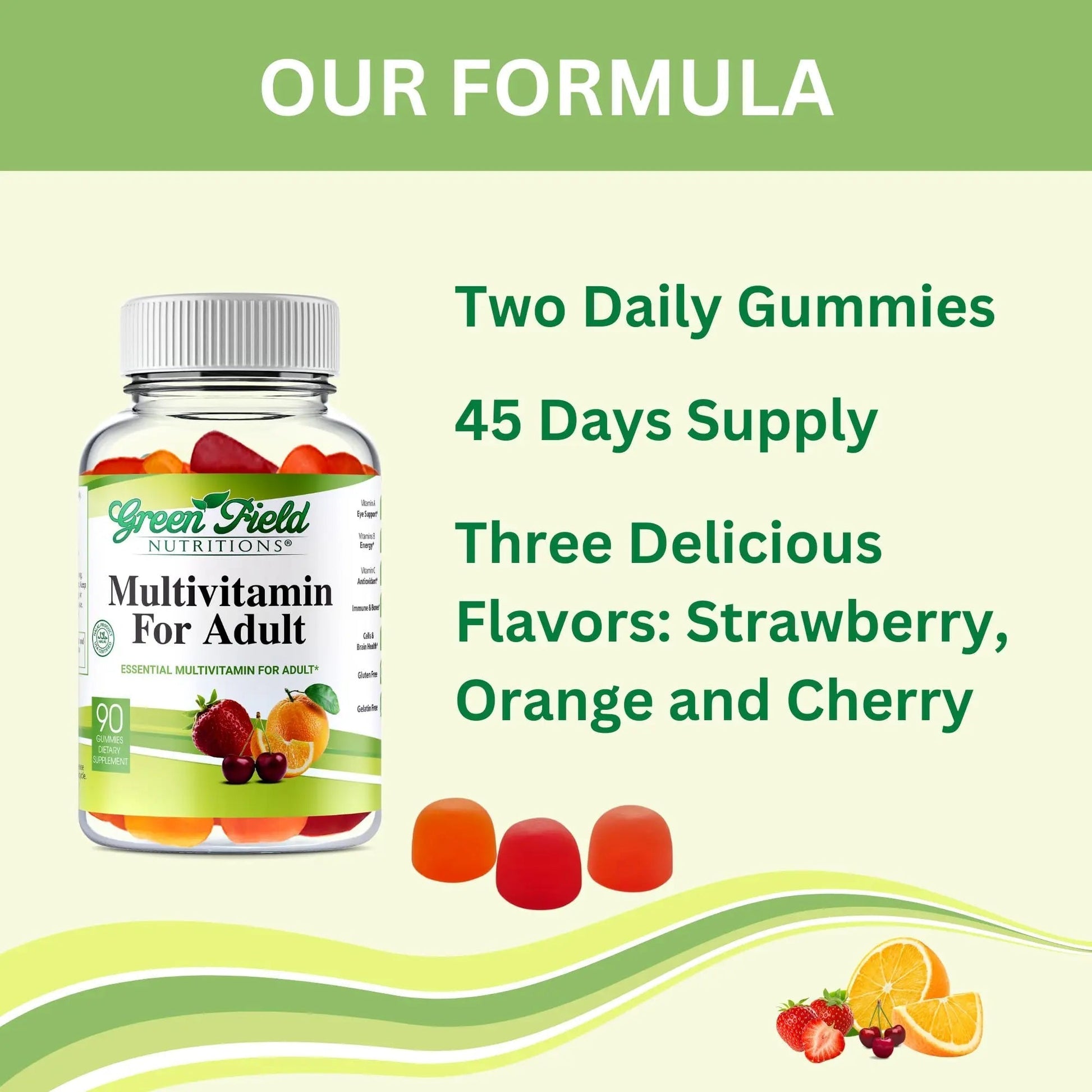Greenfield Nutritions Halal Multivitamins for Adults | 90 Halal Vitamins for Women & Men | All Essential Gelatin Free Halal Gummy Vitamin, Mineral GREEN FIELD NUTRITIONS buy supplements canada