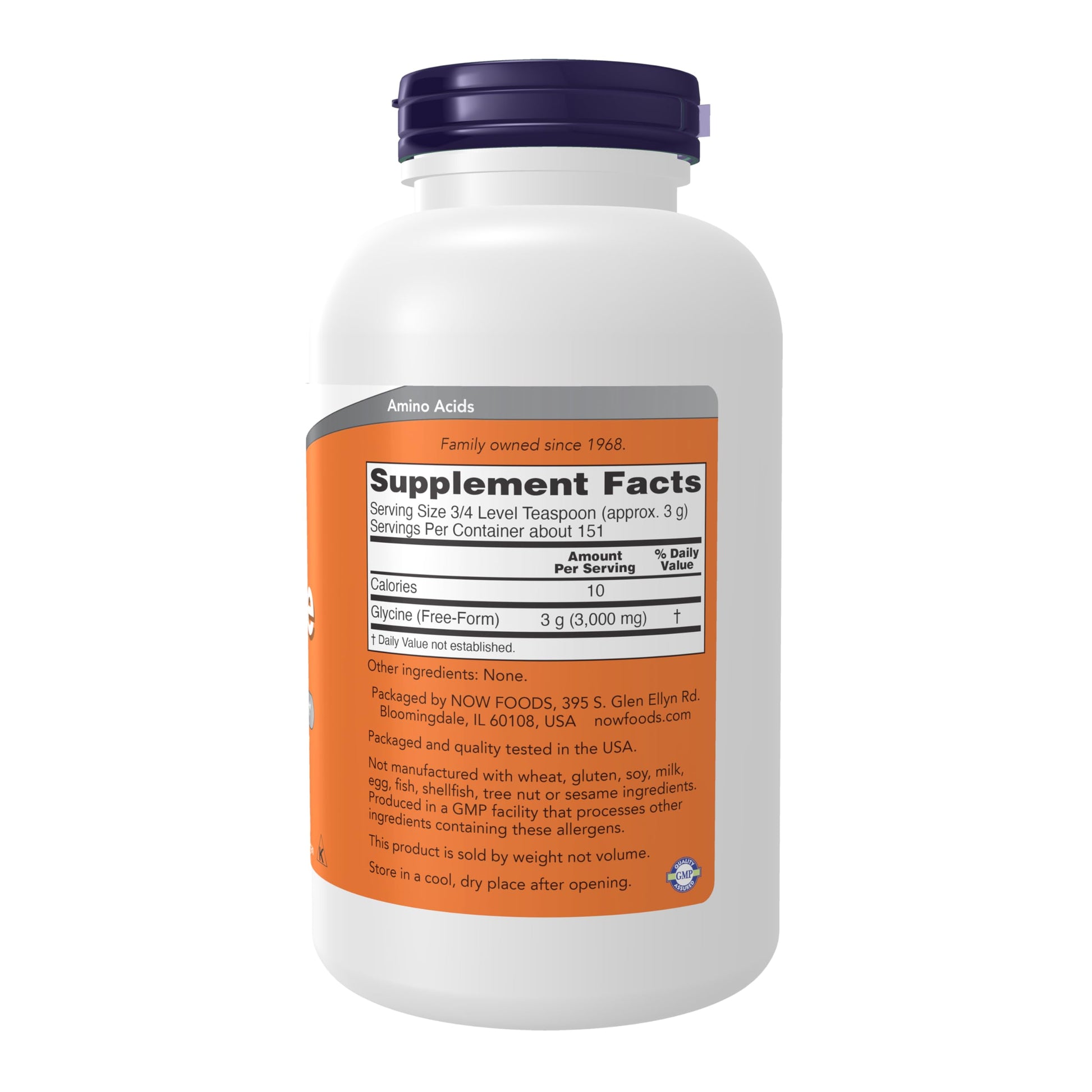 NOW Foods Supplements, Glycine Pure Powder, Promotes Restful Sleep*, Neurotransmitter Support*, 1-Pound NOW Foods buy supplements canada