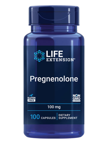 Life Extension Pregnenolone - Hormone Balance Supplement for Healthy Hormone Levels, 100 mg - Hormone Balance, Memory, Focus, Cognitive Health - Gluten-Free, Non-GMO, 100 Capsules Life Extension buy supplements canada