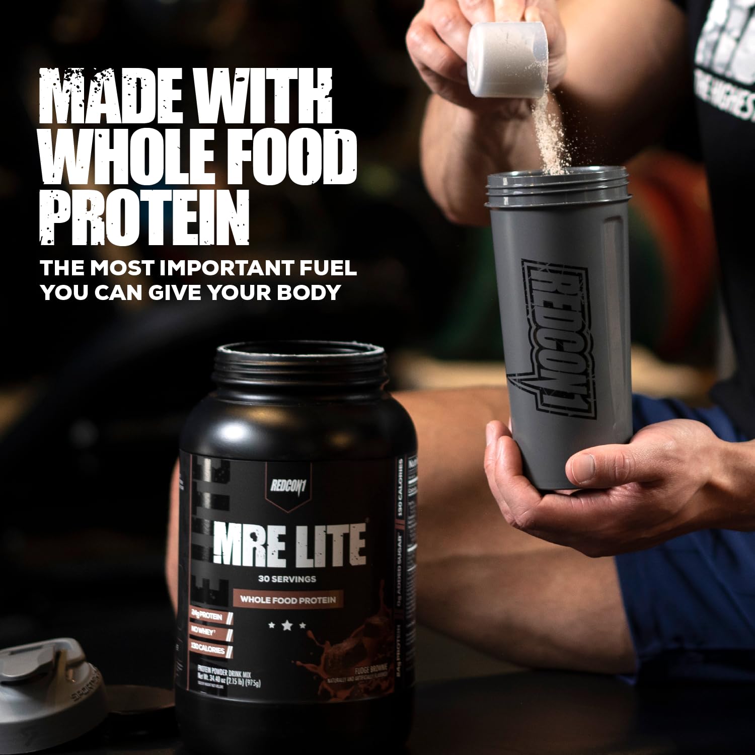 REDCON1 MRE Lite Whole Food Protein Powder, Cookies N' Cream - Low Carb & Whey REDCON1 buy supplements canada
