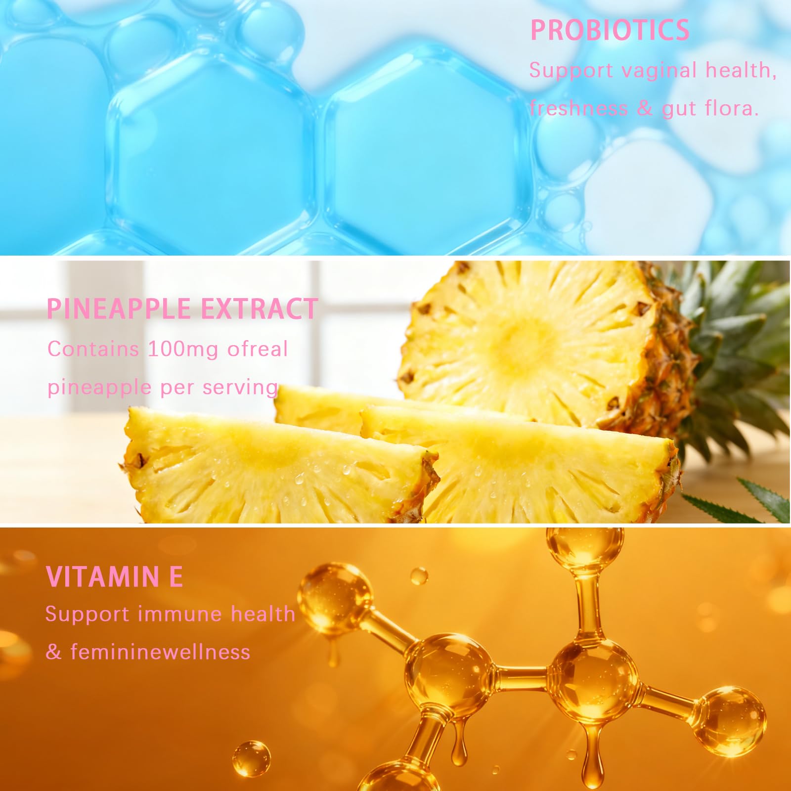 Pineapple Feminine Balance Gummies with Probiotics | Support for pH Balance & Freshness | Daily Intimate Wellness Support | Sugar-Free, Vegan | 60 Count (2) Nuora Balance buy supplements canada
