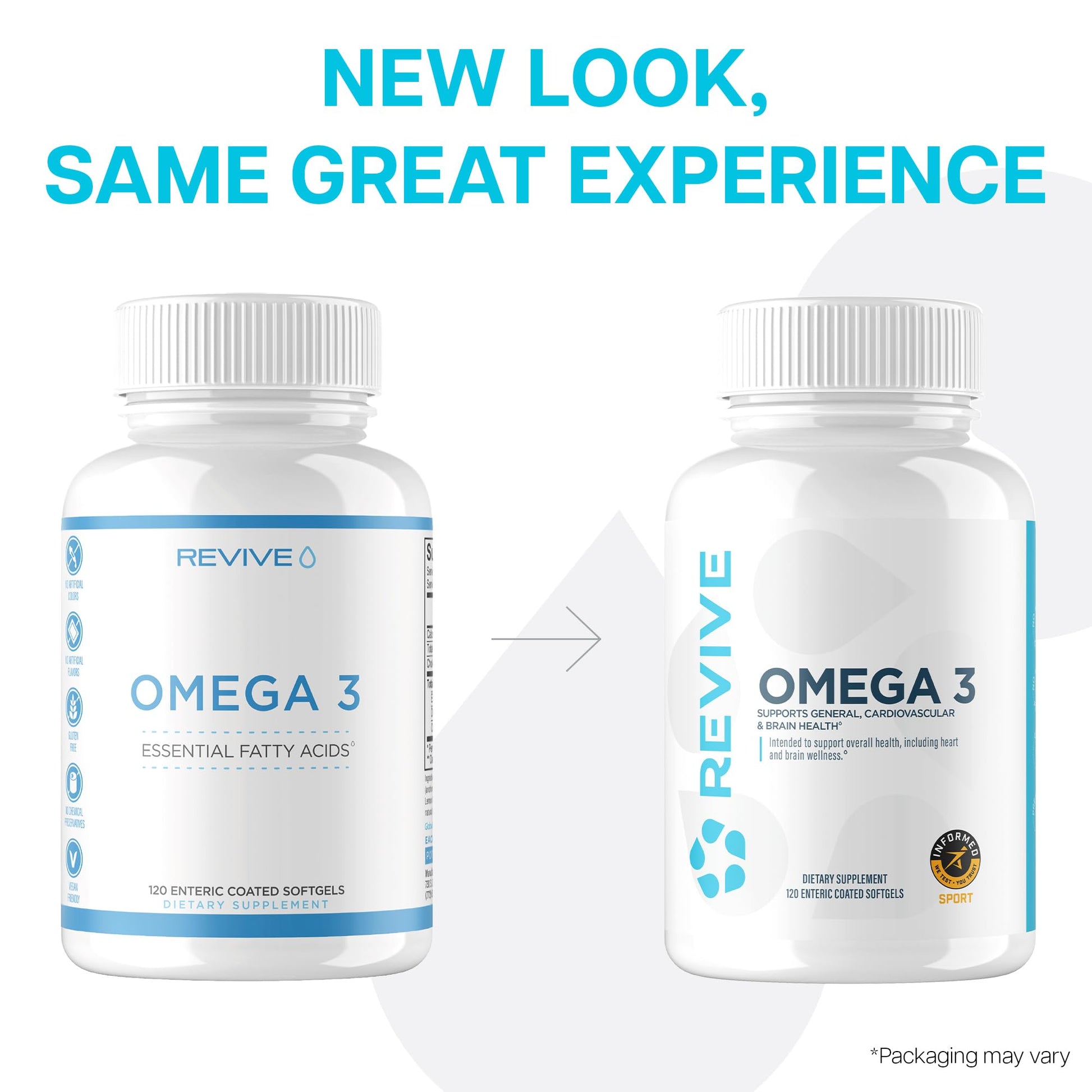 Revive MD Omega 3 Fish Oil Supplements for Men & Women – Softgels with EPA & DHA Fatty Acids for Healthy Skin & Joints, Heart & Brain Support – Vegan-Friendly, Gluten-Free (120 Softgels) Revive buy supplements canada