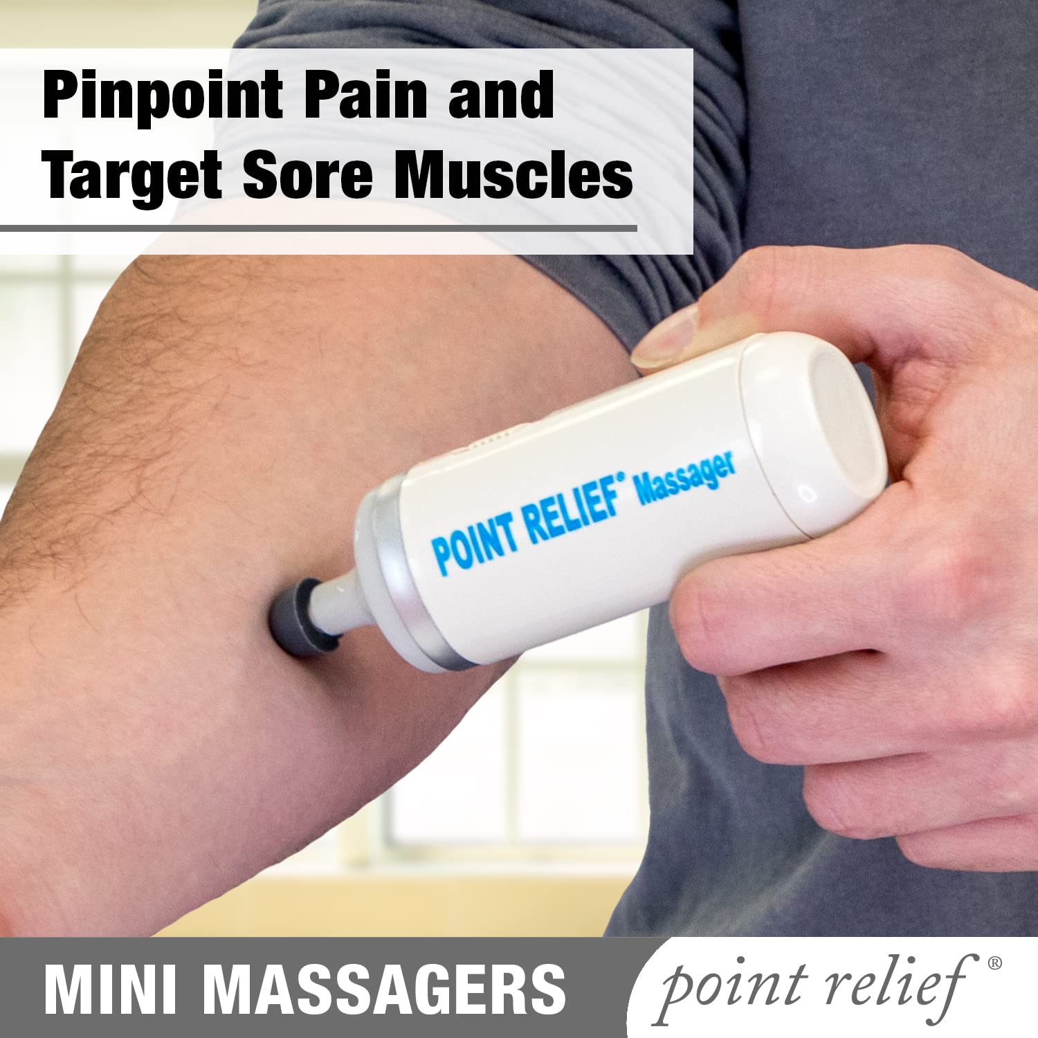 Point Relief 14-1050 Mini Massager for Handheld Targeted Massage Therapy Relieve Muscle Pain Point Relief buy supplements canada