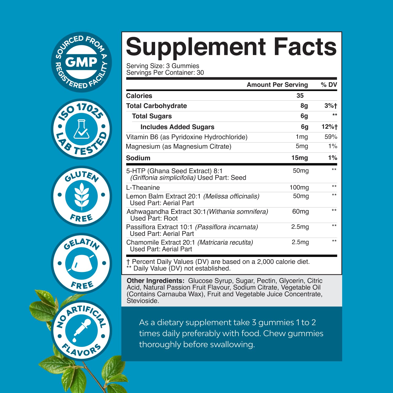 Pure Calm and Relaxing Magnesium Supplement - Magnesium for Stress Support & Rest Ease for Adults - High Absorption Mg Citrate Gummies with L Theanine & Ashwagandha for Muscle Cramps - 90 Count Natures Craft buy supplements canada