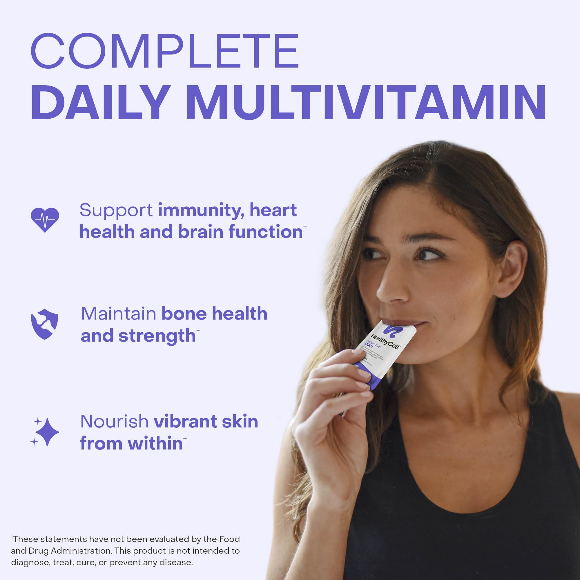 Healthycell Bioactive Daily Liquid Multivitamin for Men & Women – 20+ Essential Vitamins, Minerals & Antioxidants for Brain, Heart, Immune Support, Skin & Hair Support - 14 Gel Packs Healthycell buy supplements canada