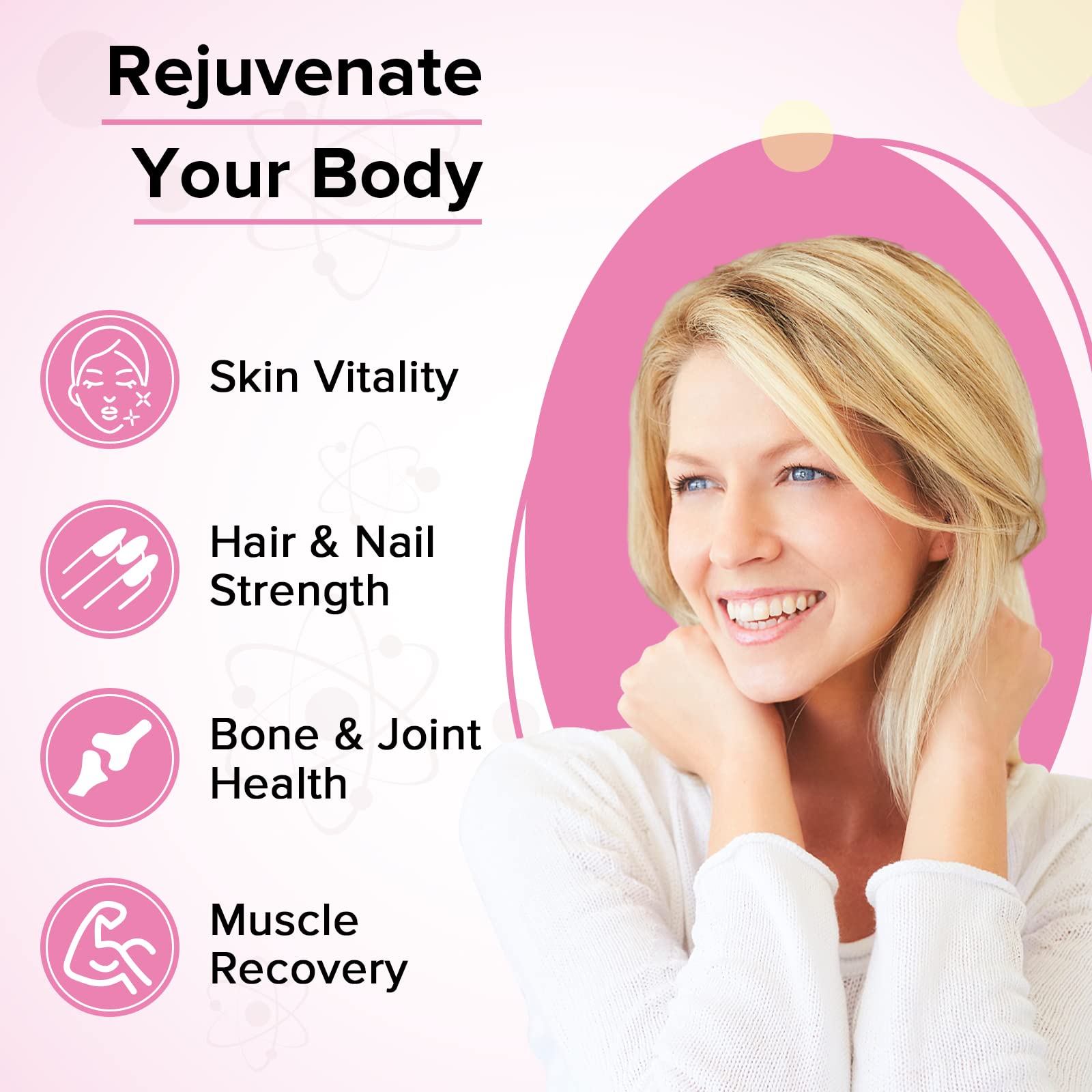 Liposomal Collagen Biotin Capsules, Hydrolyzed Bovine Collagen Peptides 1700 mg, Types 1 & 3 Protein Yapila buy supplements canada