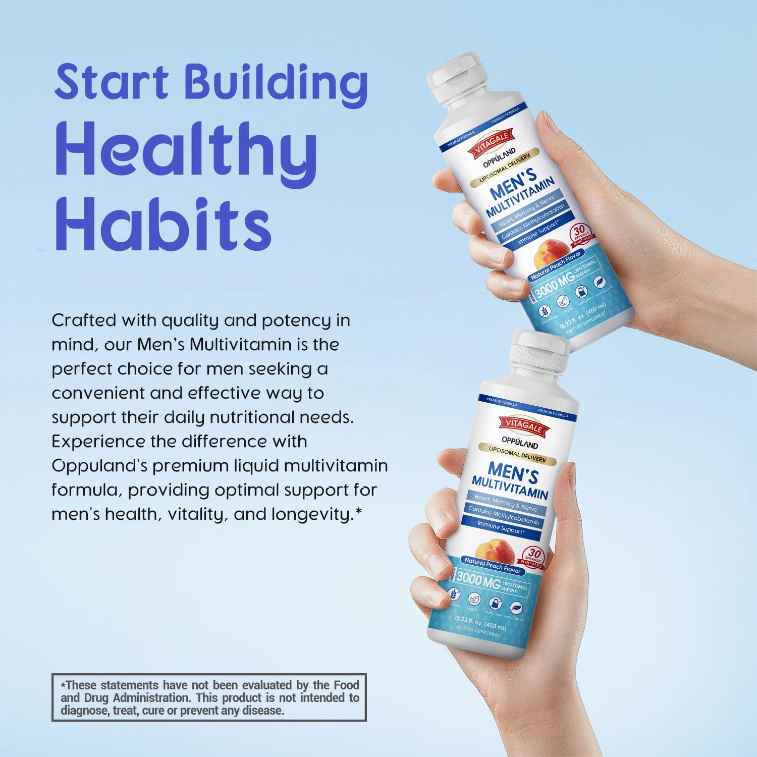 oppuland - Men's Multivitamin - Liquid Supplement - Liposomal Delivery - Daily Multi Vitamin with Biotin B Complex Omega-3 - Hair & Nail Support Vitamin oppuland buy supplements canada