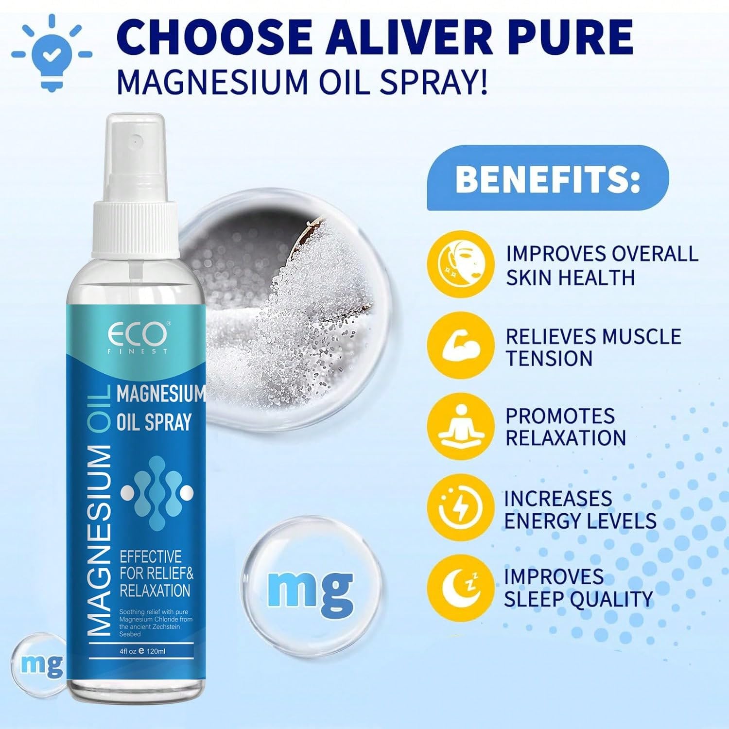 Magnesium Oil Spray For Muscle & Joint Relief – Natural Relaxation & Sleep Support, 4oz Fast-Absorbing Body Mist generic buy supplements canada