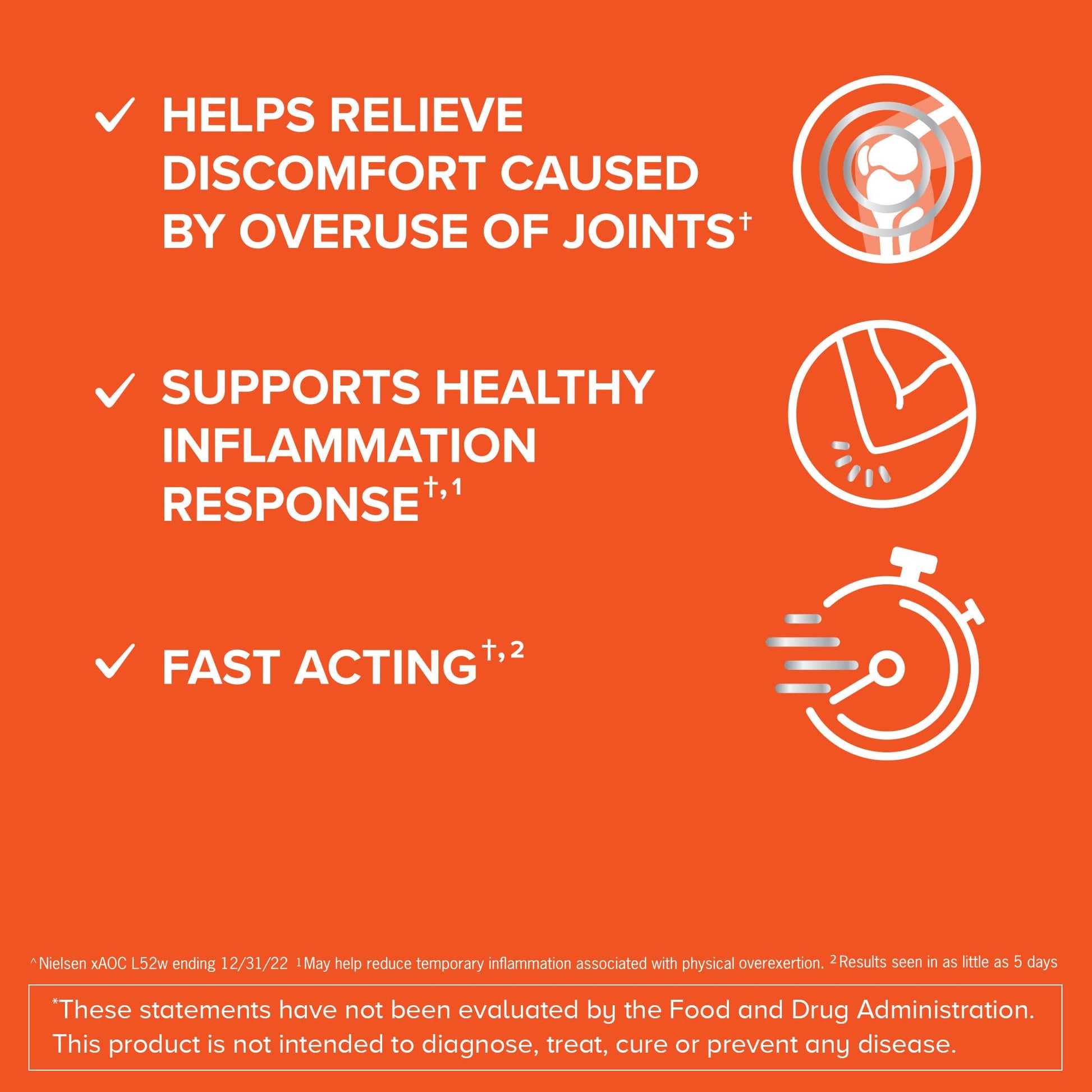 Qunol 5-in-1 Joint Support Supplement, Fast Acting, One Pill Dose, Support Healthy Inflammation Response & Discomfort Caused by Overuse of Joints, Alternative to Glucosamine Chondroitin MSM, 45 Count Qunol buy supplements canada