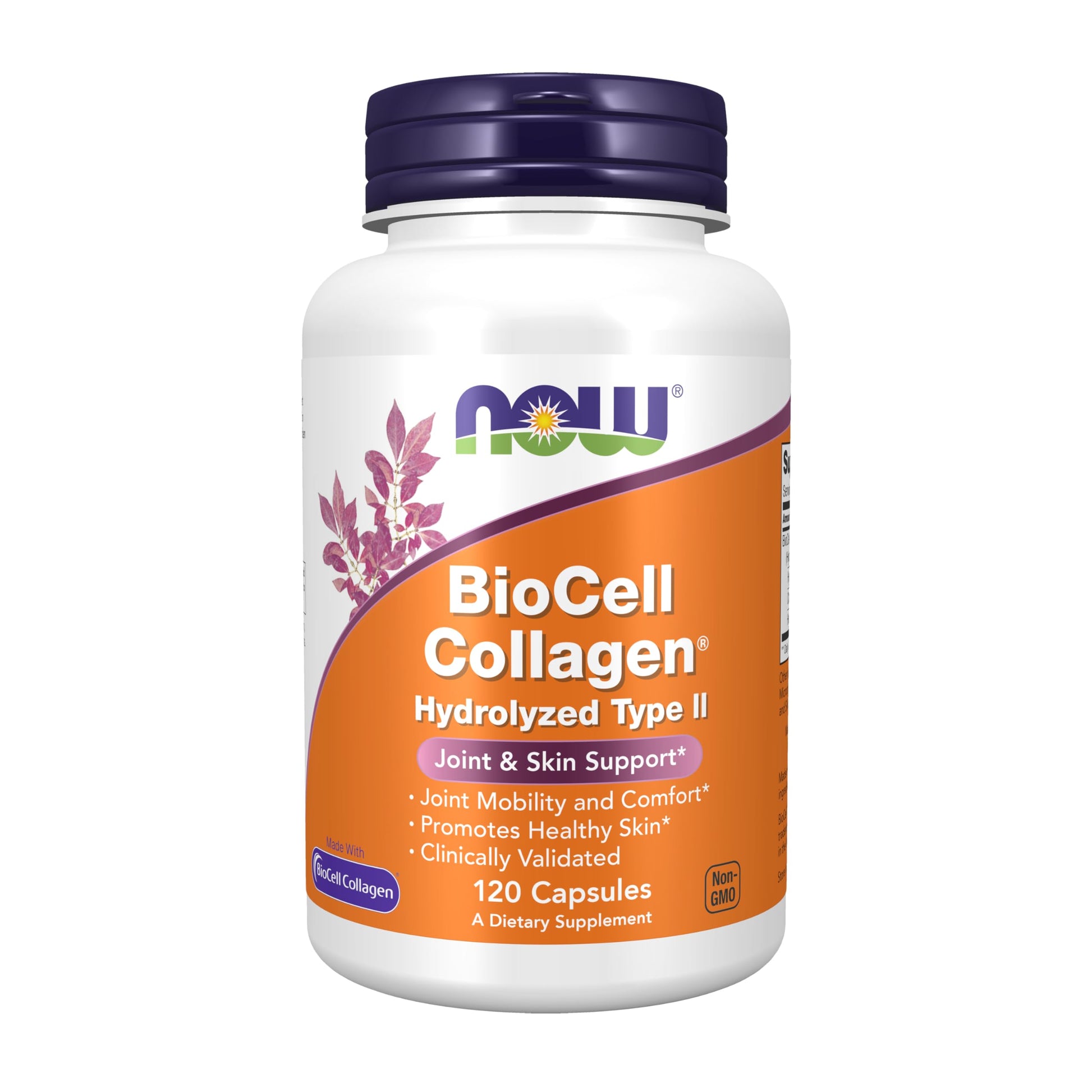 NOW Foods Supplements, BioCell Collagen® Hydrolyzed Type II, Clinically Validated, 120 Veg Capsules NOW Foods buy supplements canada