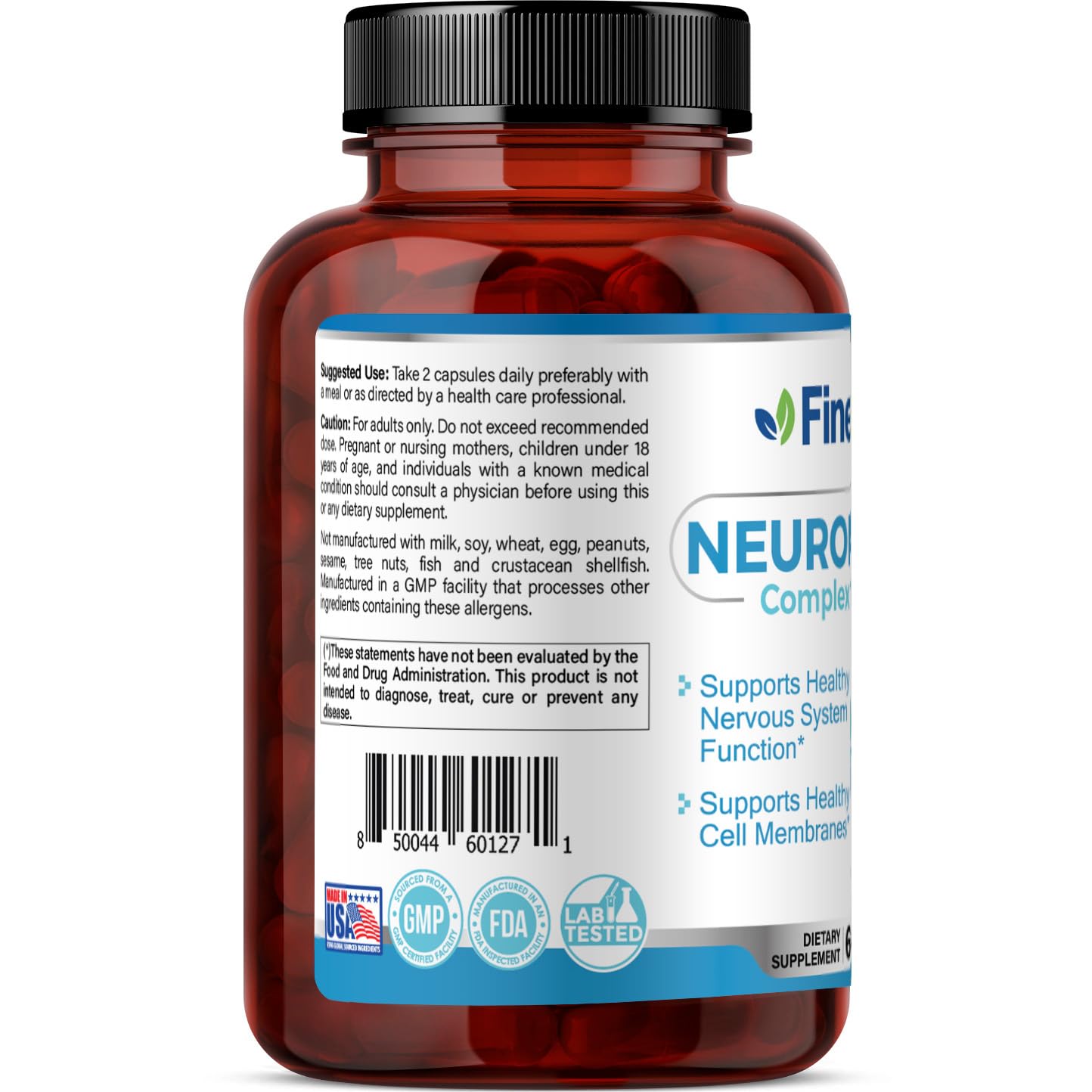 FineLand NEUROMATRIX Complex Formula, Advanced Cognitive and Nerve Support Supplement, High Potency Vitamin B12, Alpha Lipoic Acid and Acetyl-L-Carnitine, 60 Capsules FineLand buy supplements canada