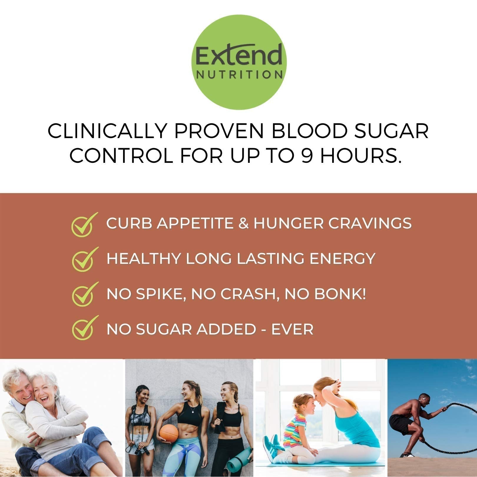 Extend Nutrition Diabetic Snacks for Sugar Control, Low Carb, Low Sugar, Low Calorie Snacks Extend Bar buy supplements canada