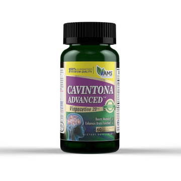 America Medic & Science Cavintona Advanced Supplement – Vinpocetine 20mg for Memory, Recall & Brain Health – Supports Cognitive Function, Focus, Mental Clarity & Blood Flow – 60 Capsules America Medic & Science buy supplements canada