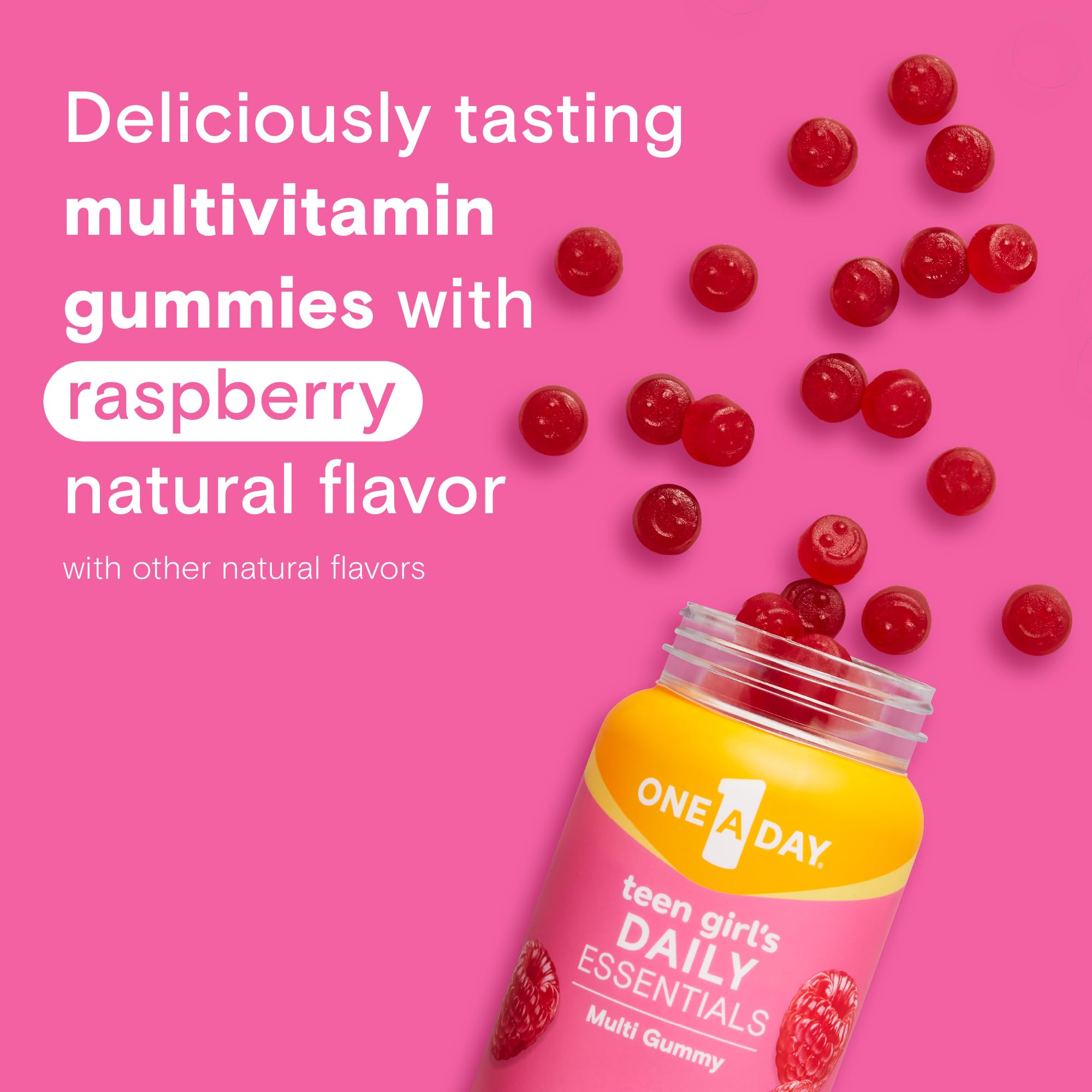 One A Day Teen Girl’s Daily Essentials Multivitamin Gummies, Teen Girl Multivitamins with Biotin, Vitamin B12 and B6, Vitamin C ONE A DAY buy supplements canada