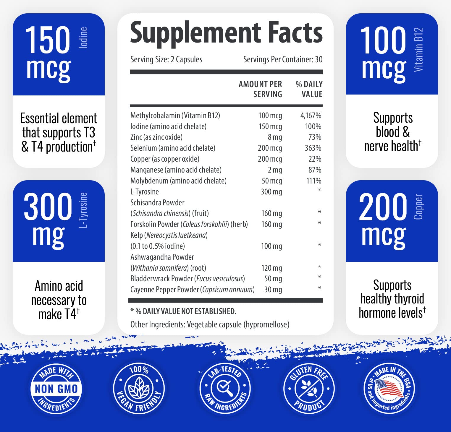 Thyroid Support Supplement for Women and Men - 3 Pack 90 Days 1 Body buy supplements canada
