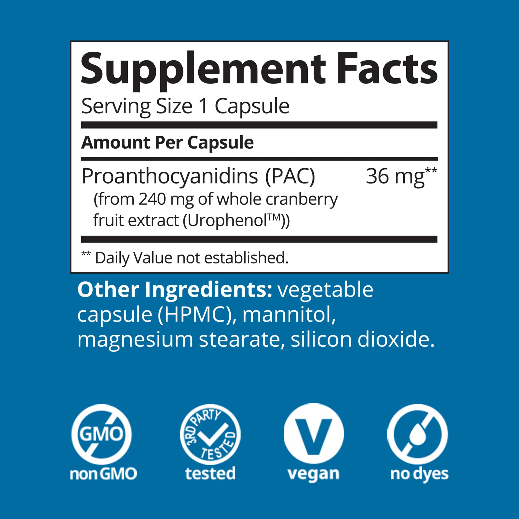 Solv Wellness Urinary Health 36 mg Cranberry PAC – Whole Cranberry Fruit Extract, Daily Urinary Tract Health Support, 30 Capsules Solv Wellness buy supplements canada