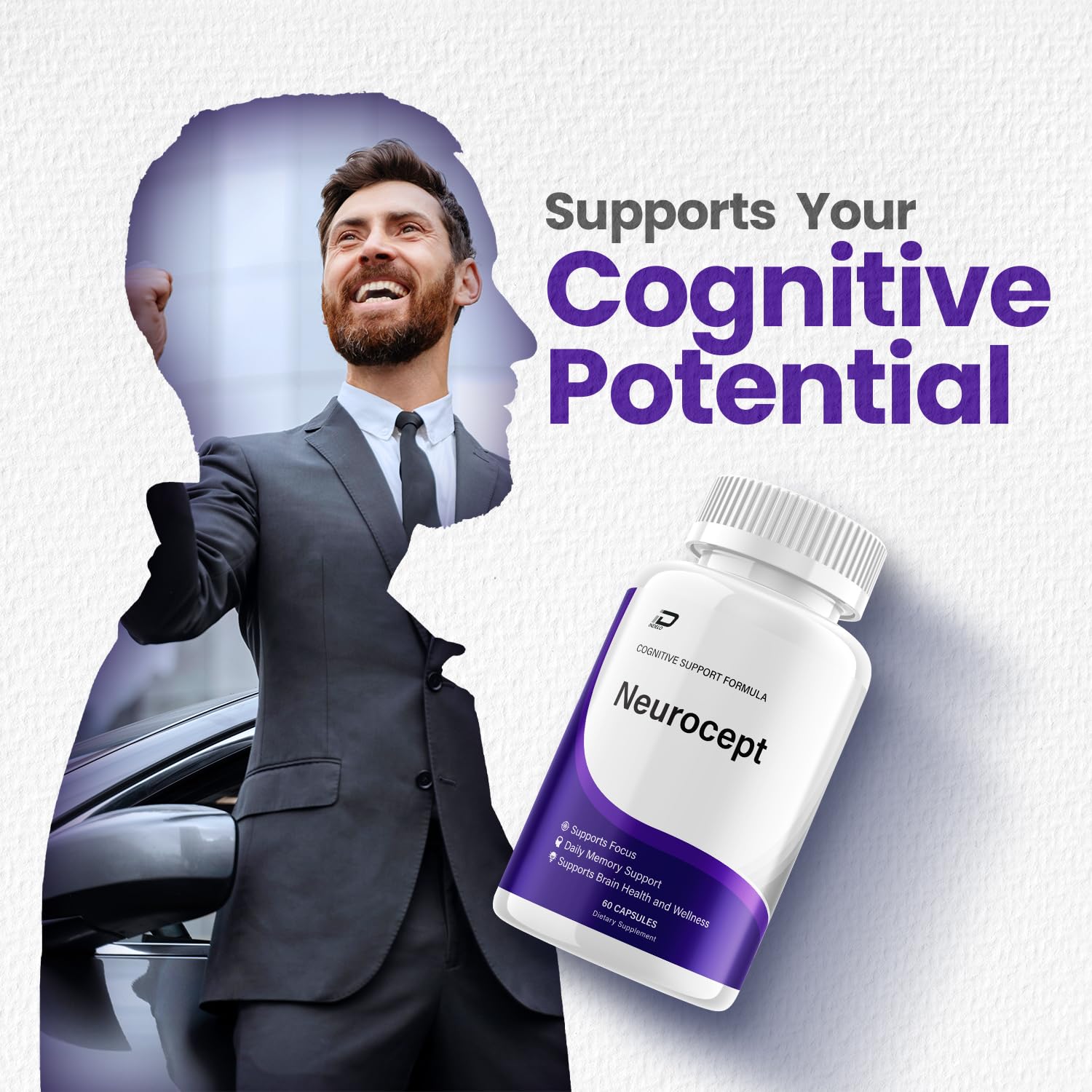 Neurocept Supplement Capsules – All Natural Maximum Strength Formula, Focus & Memory Support (2 Pack – 120 Capsules) Indelo buy supplements canada