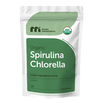 Micro Ingredients Organic Spirulina Chlorella Tablets, 720 Count | 4 Month Supply | 50/50 Algae Blend | Broken Cell Wall | Non-GMO, Filler Free Micro Ingredients buy supplements canada