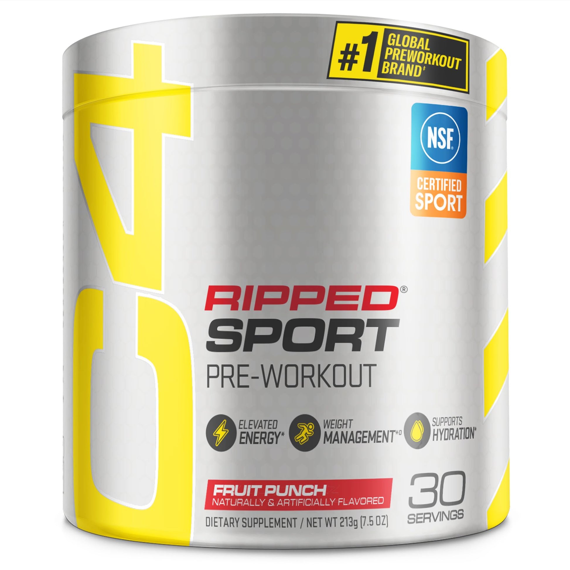 C4 Ripped Sport Pre Workout Powder Fruit Punch - NSF Certified for Sport + Sugar Free Cellucor buy supplements canada