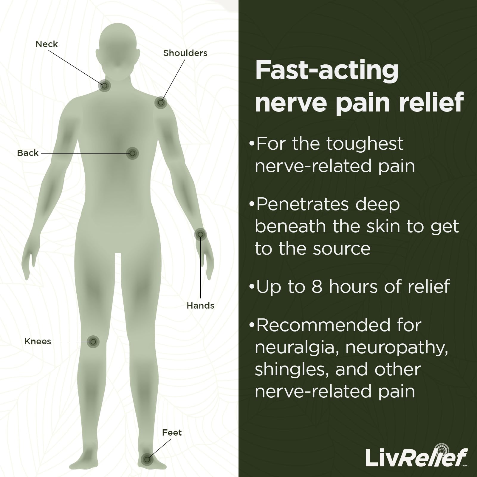 LivRelief Nerve Pain Relief Extra Strength - 50g LivRelief buy supplements canada