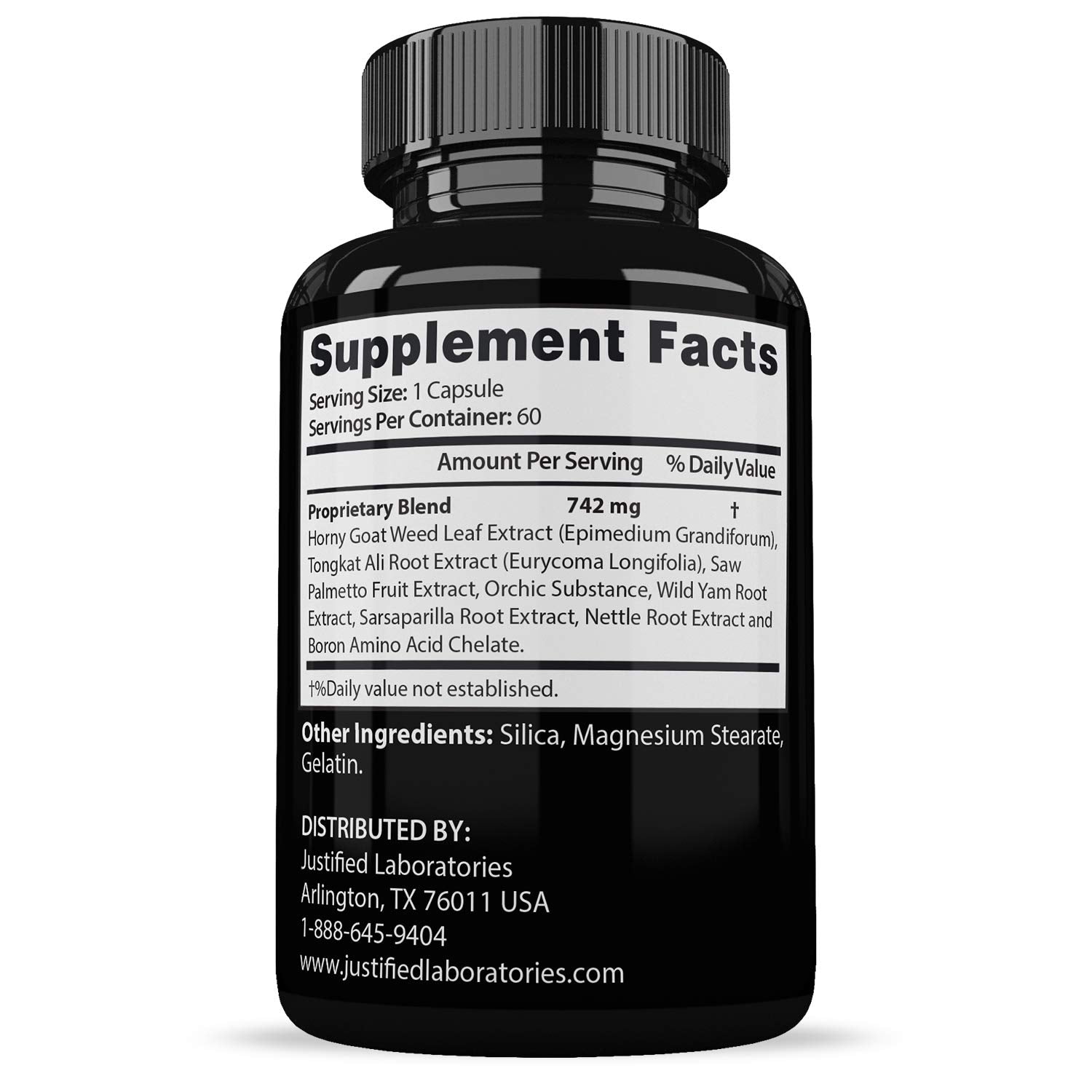 Savage Grow 742MG All Natural Advanced Men's Health Formula 60 Capsules Justified Laboratories buy supplements canada