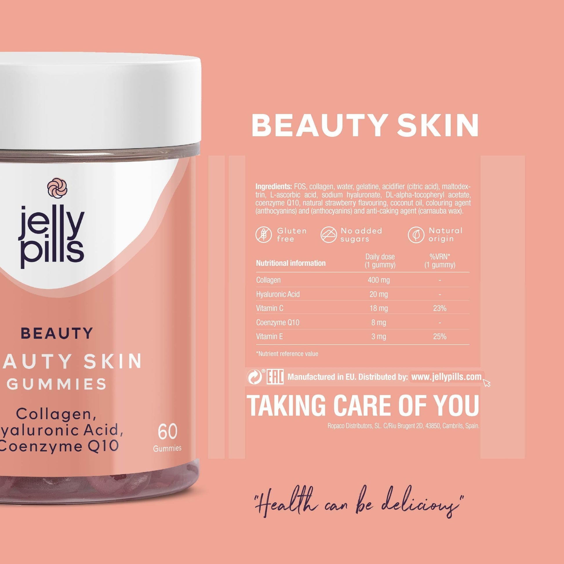 Jelly Pills® Hydrolyzed Collagen Gummies with Hyaluronic Acid and Coenzyme Q10 Jelly Pills buy supplements canada
