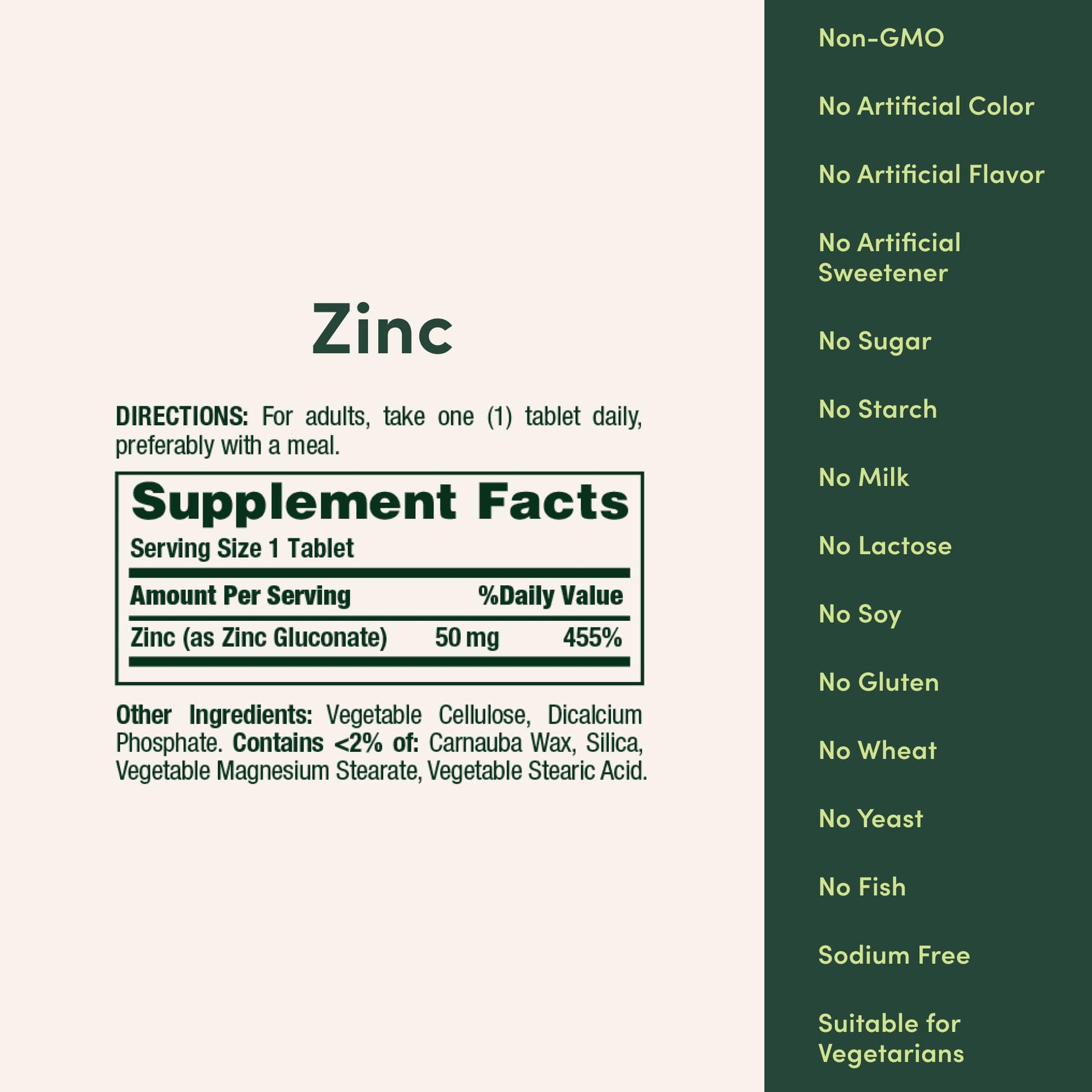 Nature’s Bounty Zinc 50mg, Immune Support & Antioxidant Supplement, Promotes Skin Health, 1 Caplet Per Day, Gluten Free, 250 Vegetarian Caplets Nature's Bounty buy supplements canada