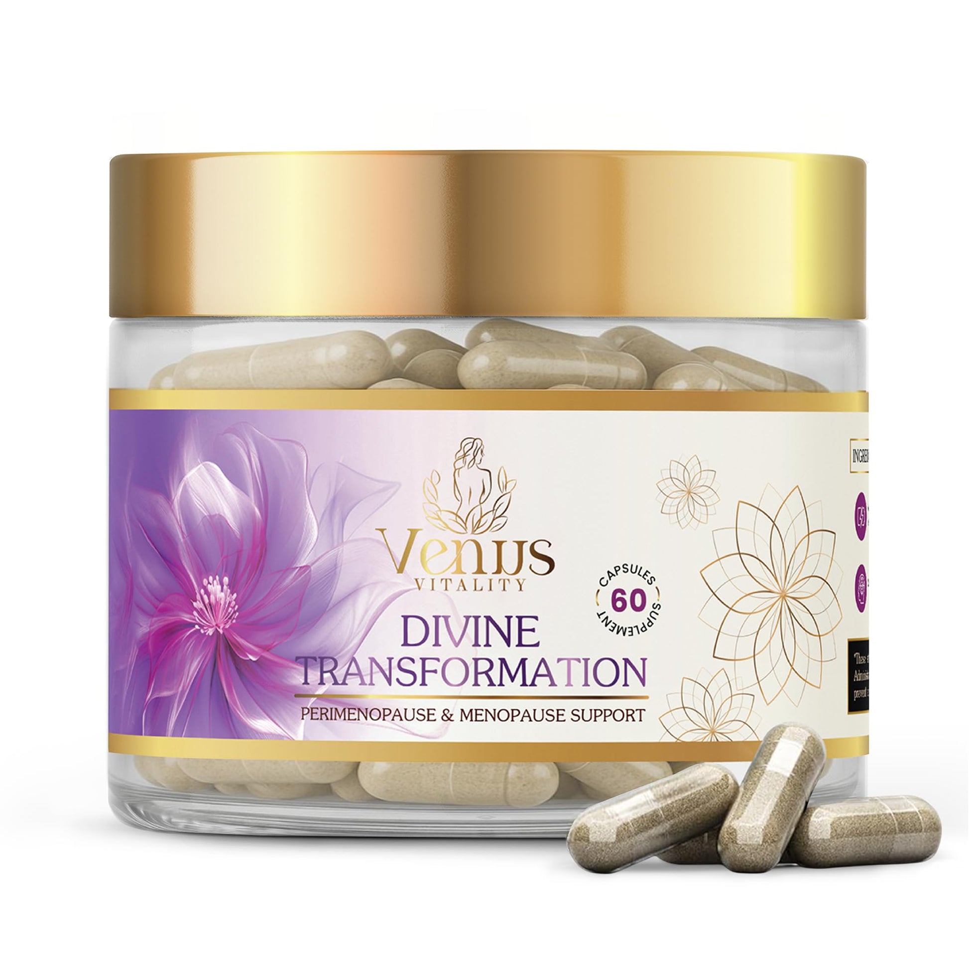 Menopause Supplements for Women - Female Hormone Balance & Immune Support - Mood Swings & Restful Sleep - Valerian Root & Saw Palmetto - Black Cohosh for Menopause Hot Flashes Relief - 60 Capsules Venus Vitality buy supplements canada