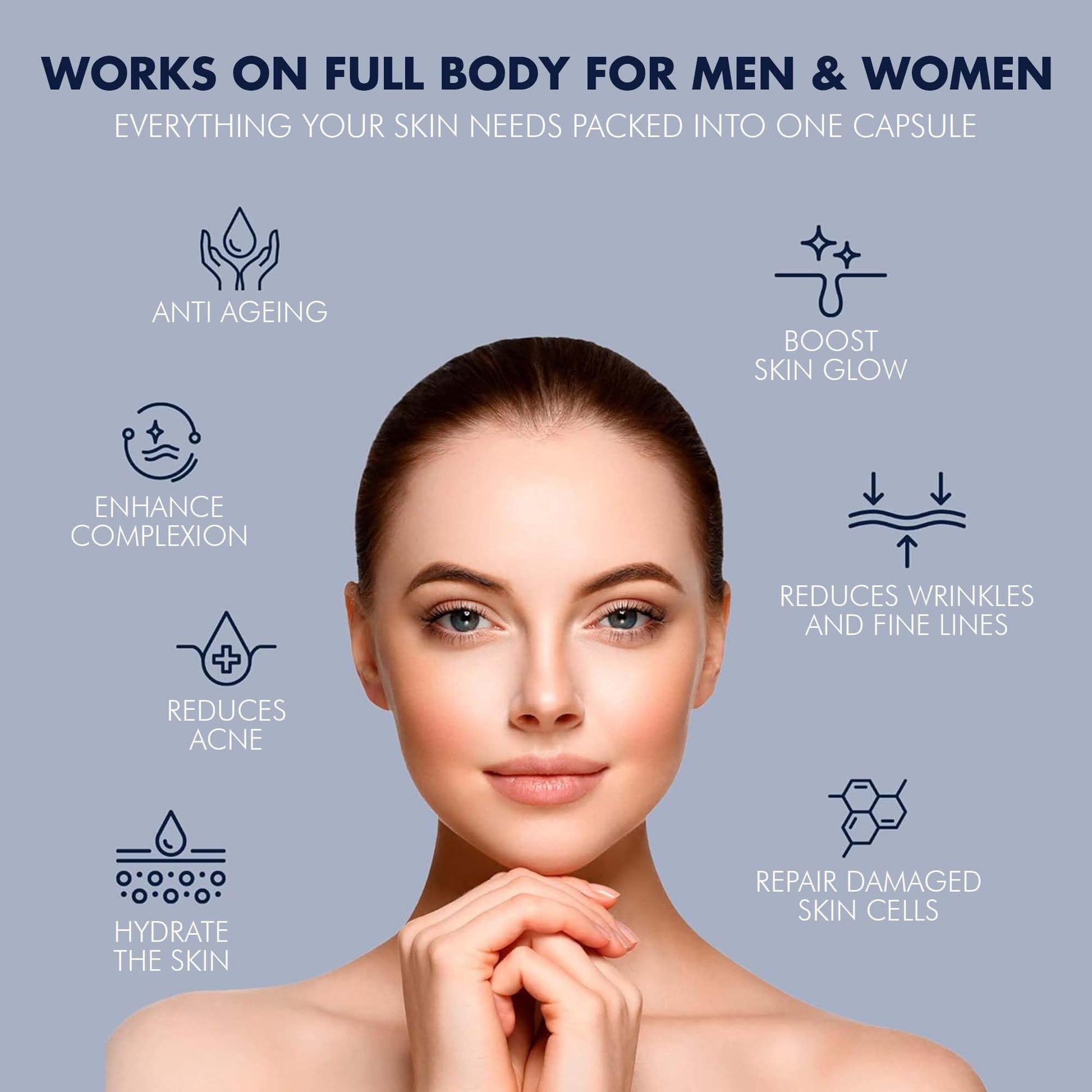 YES2 REVIVE Marine Collagen Capsules - Enhanced with Hyaluronic Acid Vitamin C & E Skin Rejuvenate YES2 REVIVE buy supplements canada