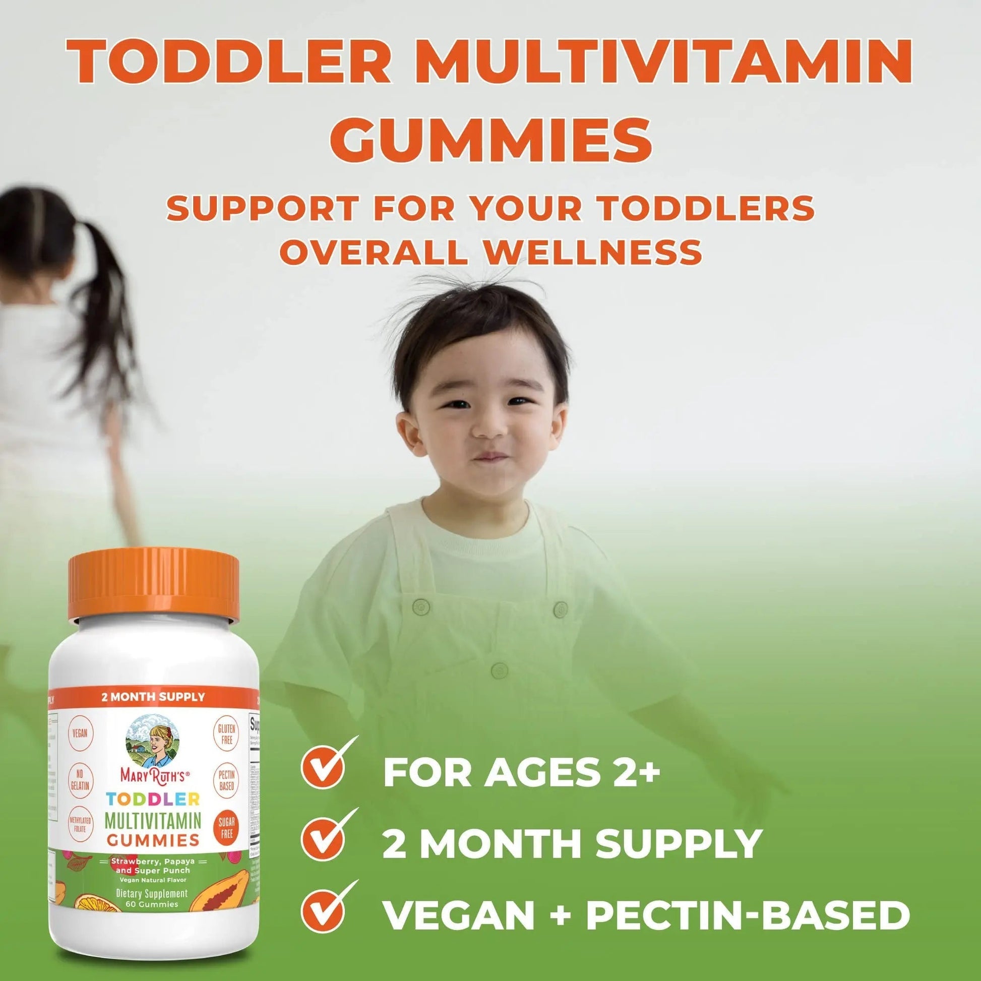 MaryRuth Organics Sugar Free Vitamin Gummies for Kids Age 2 | 2 Month Supply Multivitamin with Vitamin C, D3, Zinc | 1 Gummy Per Day | Toddler Vitamins MaryRuth Organics buy supplements canada
