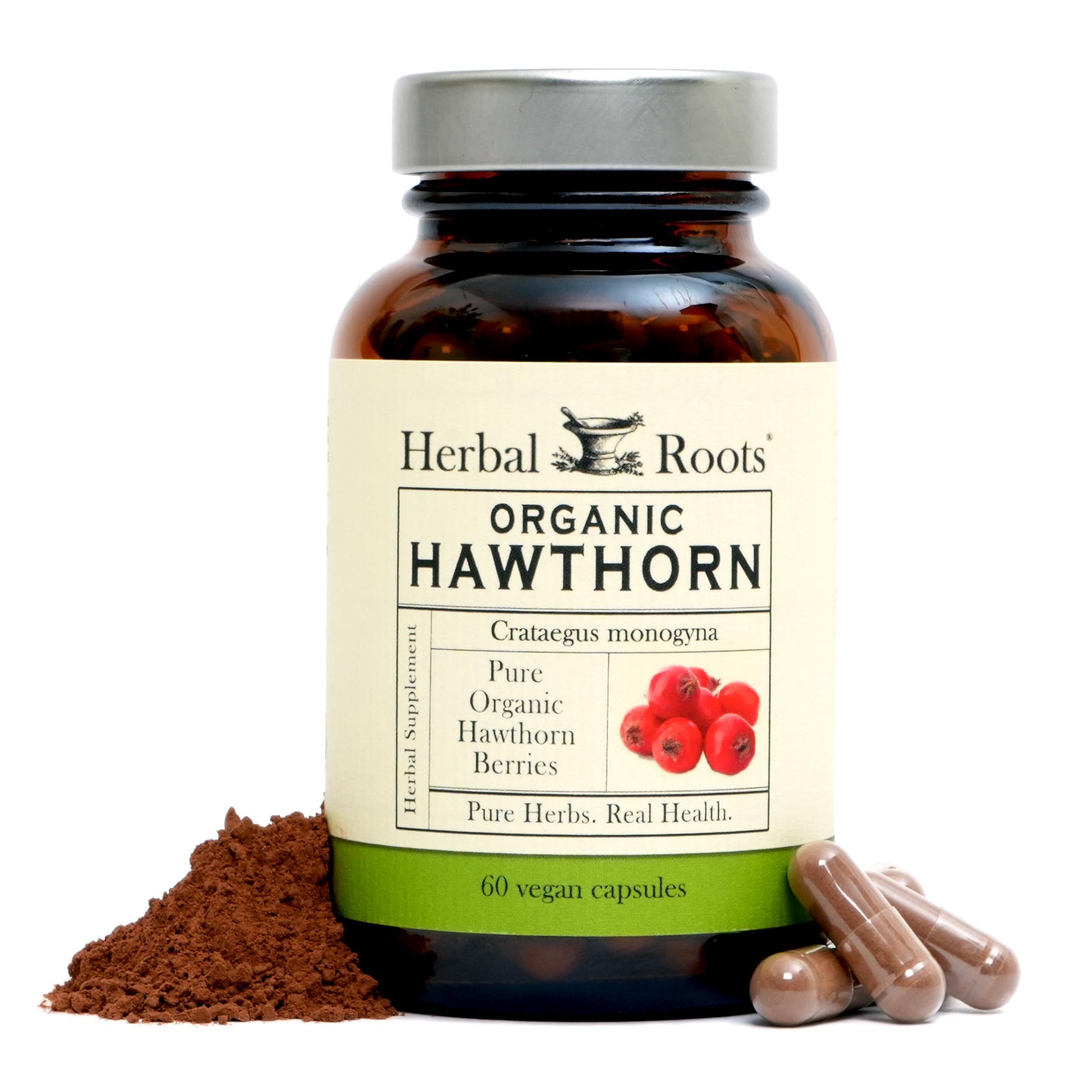 Herbal Roots Organic Hawthorn Berry Capsules | Extra Strength 1,200mg per Serving Herbal Roots buy supplements canada