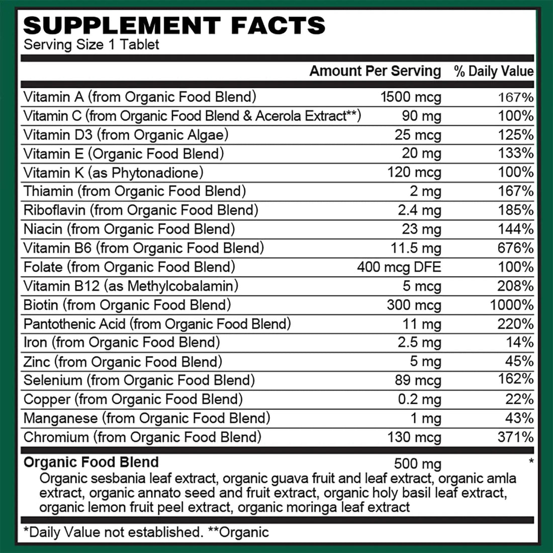 PlantFusion Organic Multivitamin for Women - One Daily Whole Food Blend Women's Multivitamin - Vegan PlantFusion buy supplements canada