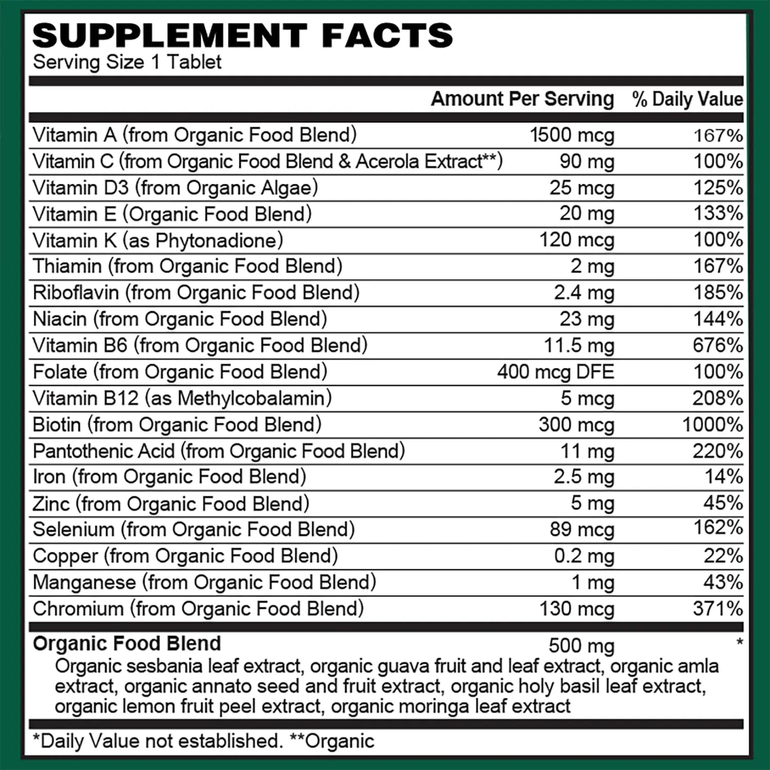 PlantFusion Organic Multivitamin for Women - One Daily Whole Food Blend Women's Multivitamin - Vegan PlantFusion buy supplements canada