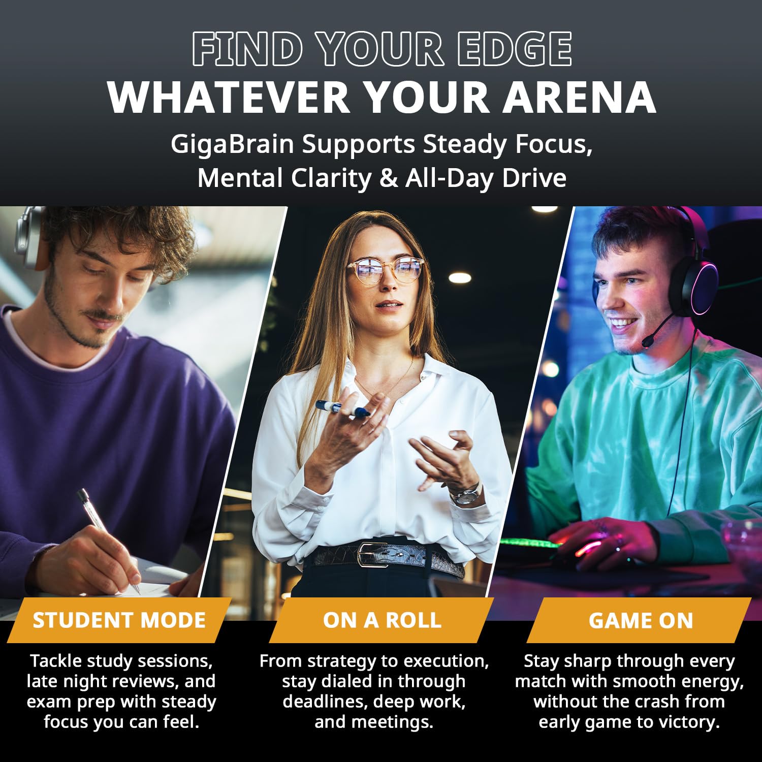 Granite Nutrition GigaBrain Nootropic Energy Powder – Cereboost, Alpha-GPC & ElevATP – Cognitive Focus Supplement for Sustained Energy & Performance – White Peach, 30 Servings Granite Supplements buy supplements canada