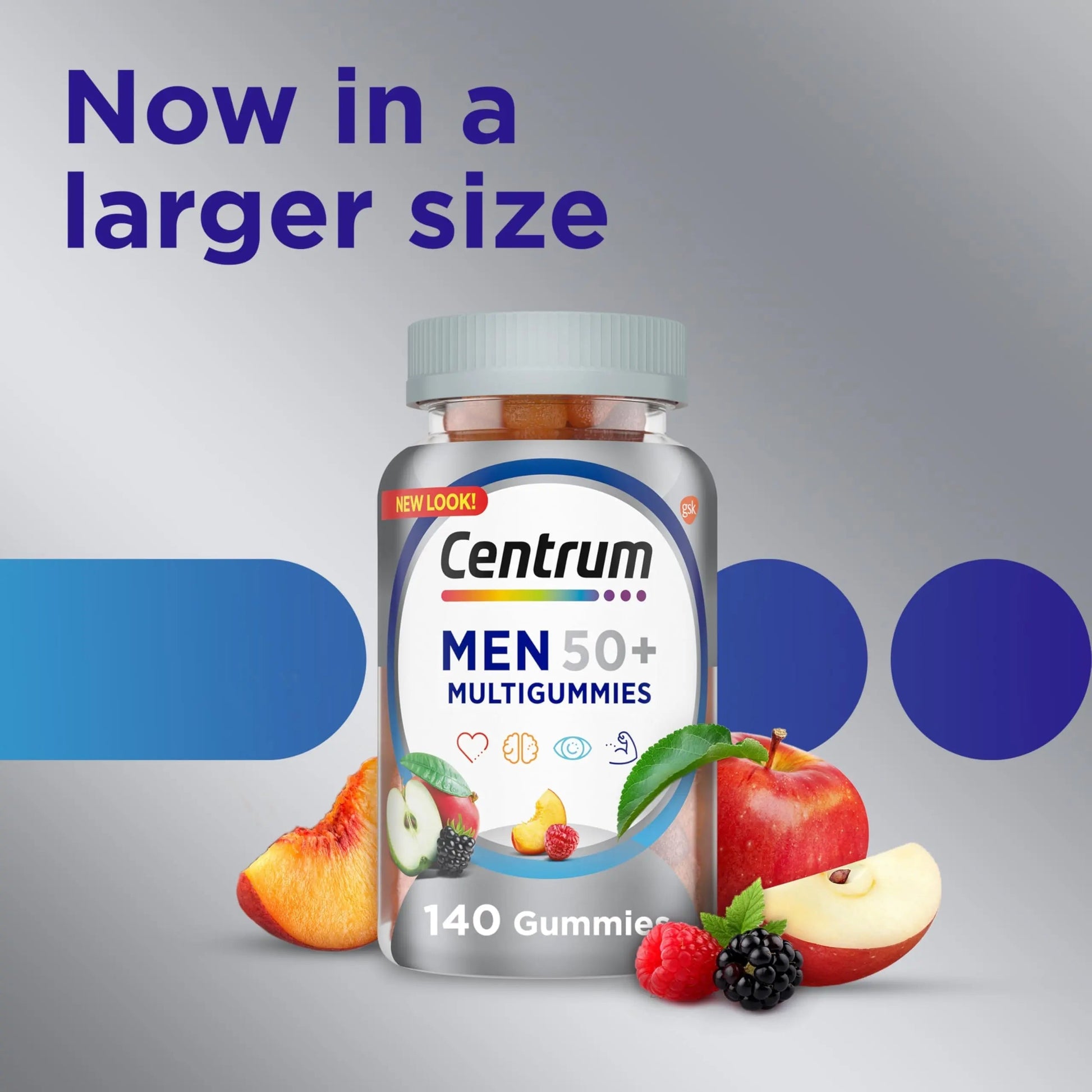 Centrum MultiGummies for Men 50 Plus, Multivitamin/Multimineral Supplement with Vitamins D3, E, B6, and B12 Centrum buy supplements canada