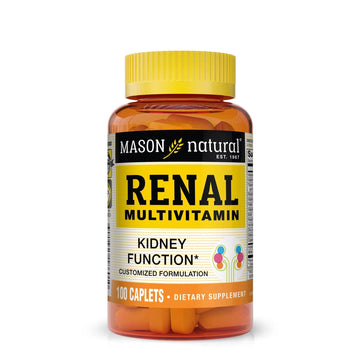 MASON NATURAL Renal Multivitamin, with ALA, Biotin, & B Vitamins for Daily Support,100 Caplets MASON NATURAL buy supplements canada