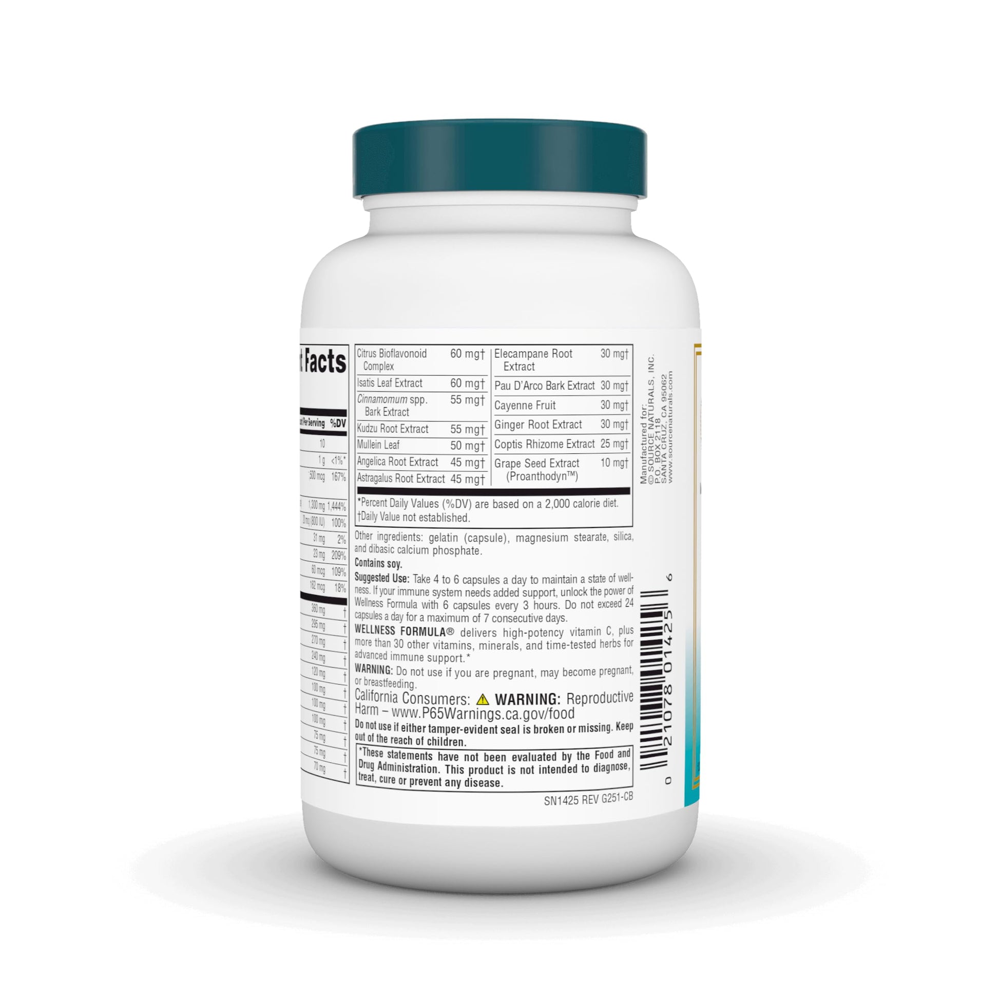 Source Naturals Wellness Formula Bio-Aligned Vitamins & Herbal Defense for Advanced Immune Support* - Dietary Supplement & Immunity Booster - 120 Capsules Source Naturals buy supplements canada