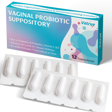 vetrue Vaginal Probiotic Suppository, Feminine Health for Comfort, pH Balance, Odor Control vetrue buy supplements canada