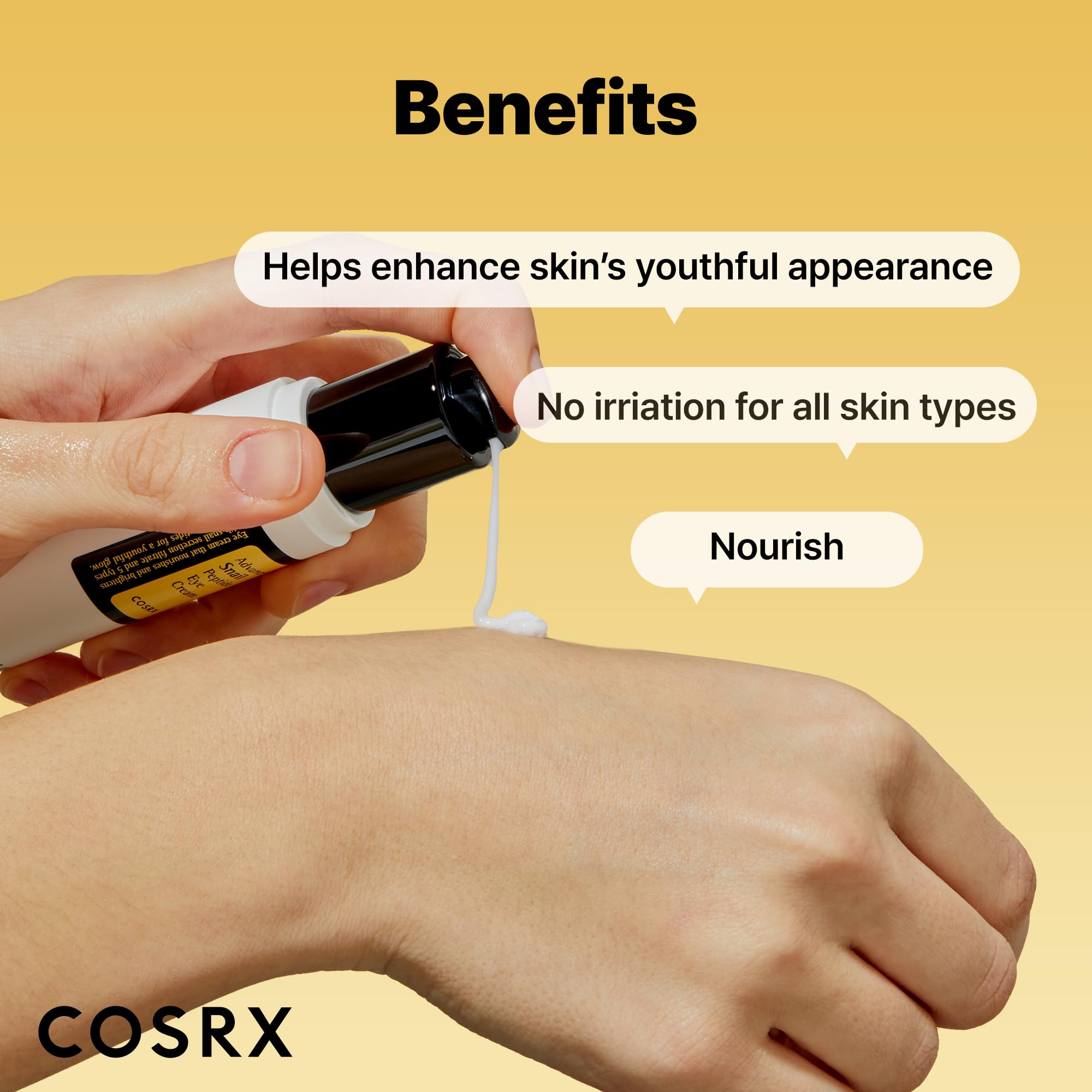 COSRX Snail Mucin Peptide Under Eye Cream, 0.84 fl oz, 73.7% Snail Mucin and Niacinamide, Eye Care COSRX buy supplements canada