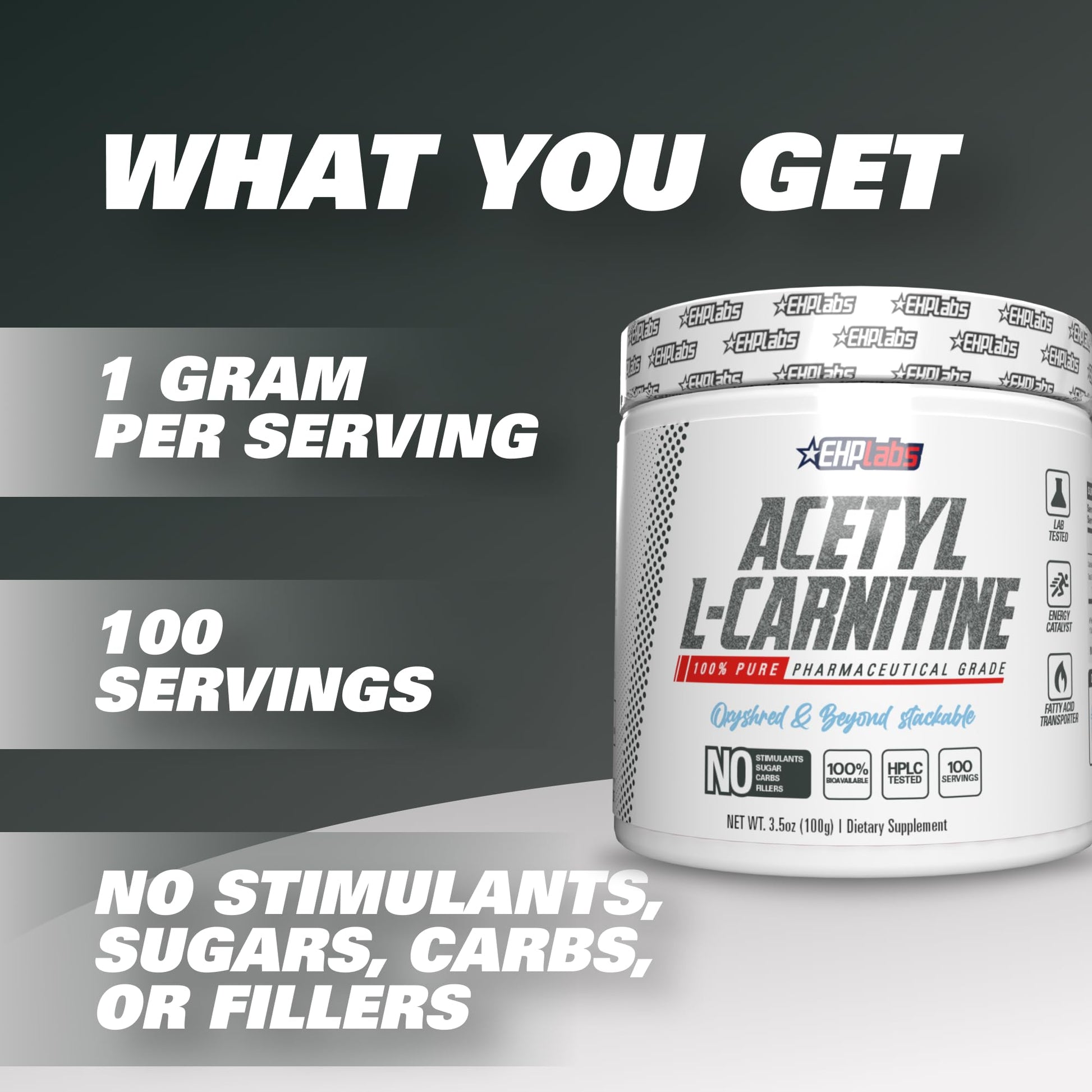 EHP Labs Acetyl L Carnitine Powder, Supports Natural Energy Production, Supports Metabolism EHP Labs buy supplements canada