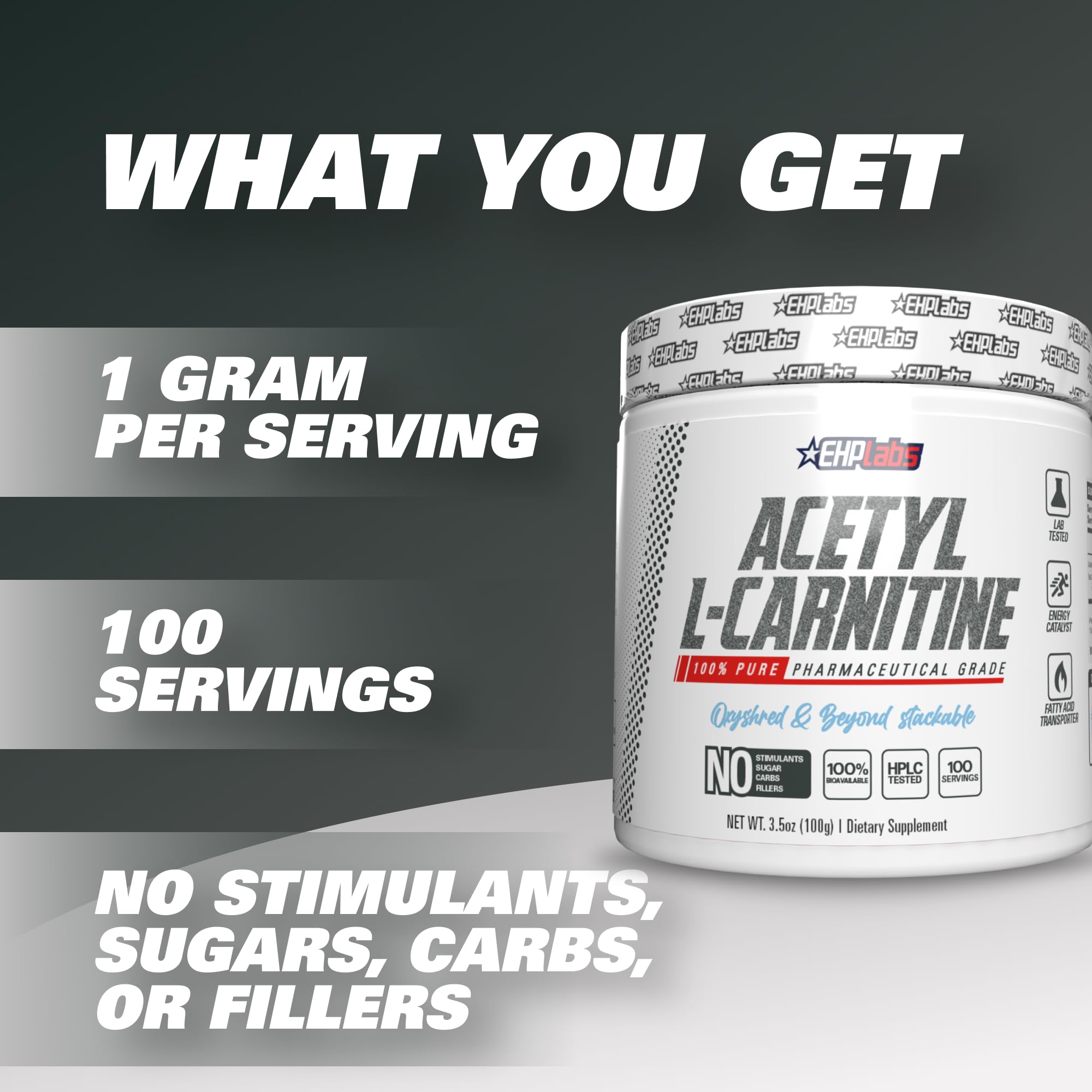 EHP Labs Acetyl L Carnitine Powder, Supports Natural Energy Production, Supports Metabolism EHP Labs buy supplements canada