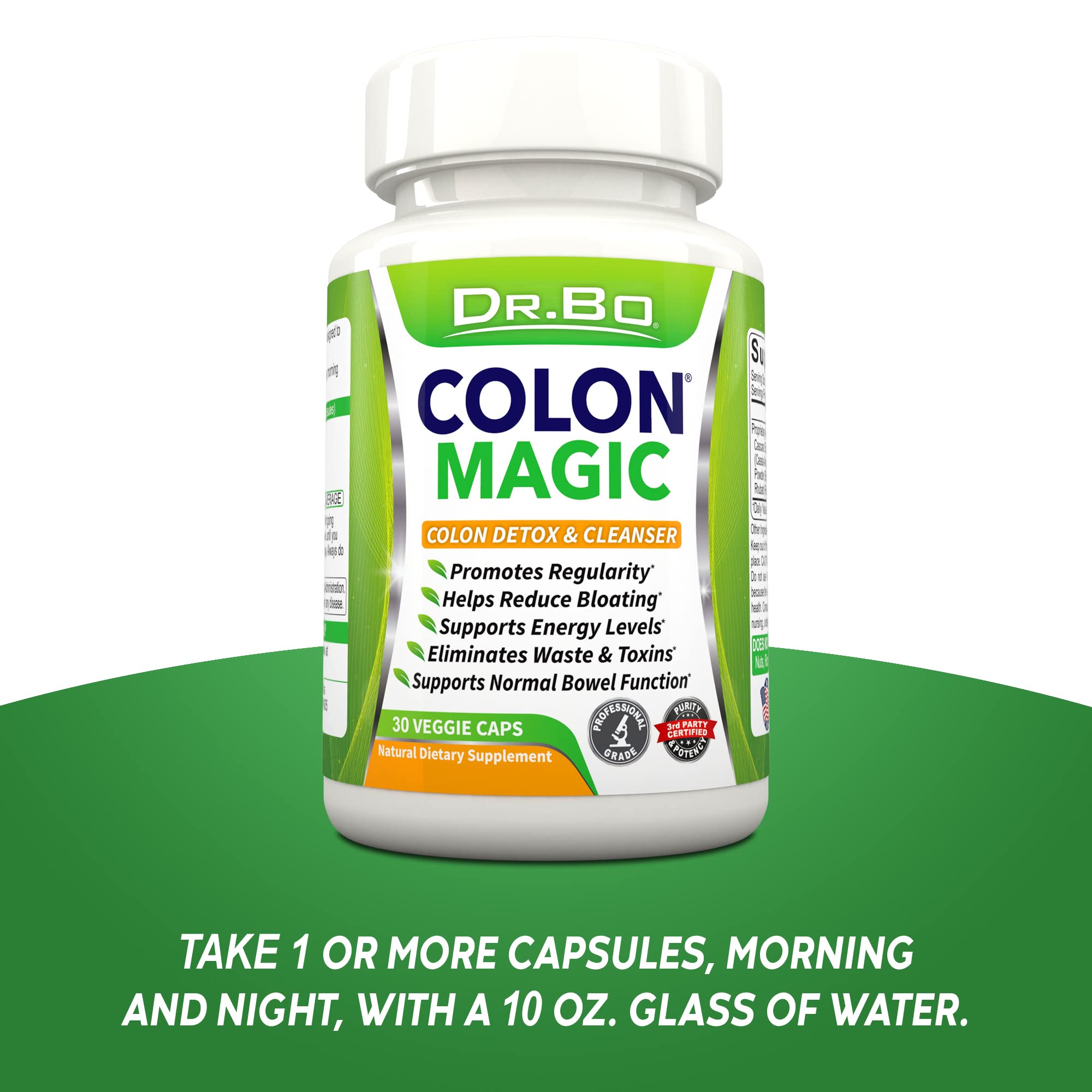 Colon Cleanse Detox Formula - Natural Bowel Cleanser Pills for Intestinal Bloating & Fast Digestive DR. BO buy supplements canada